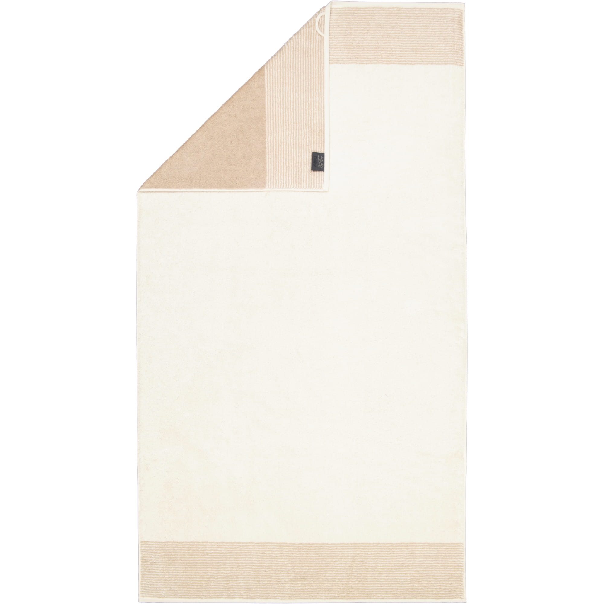 Cawö Handtücher Luxury Home Two-Tone 590 natur - 36 - Duschtuch 80x150 cm