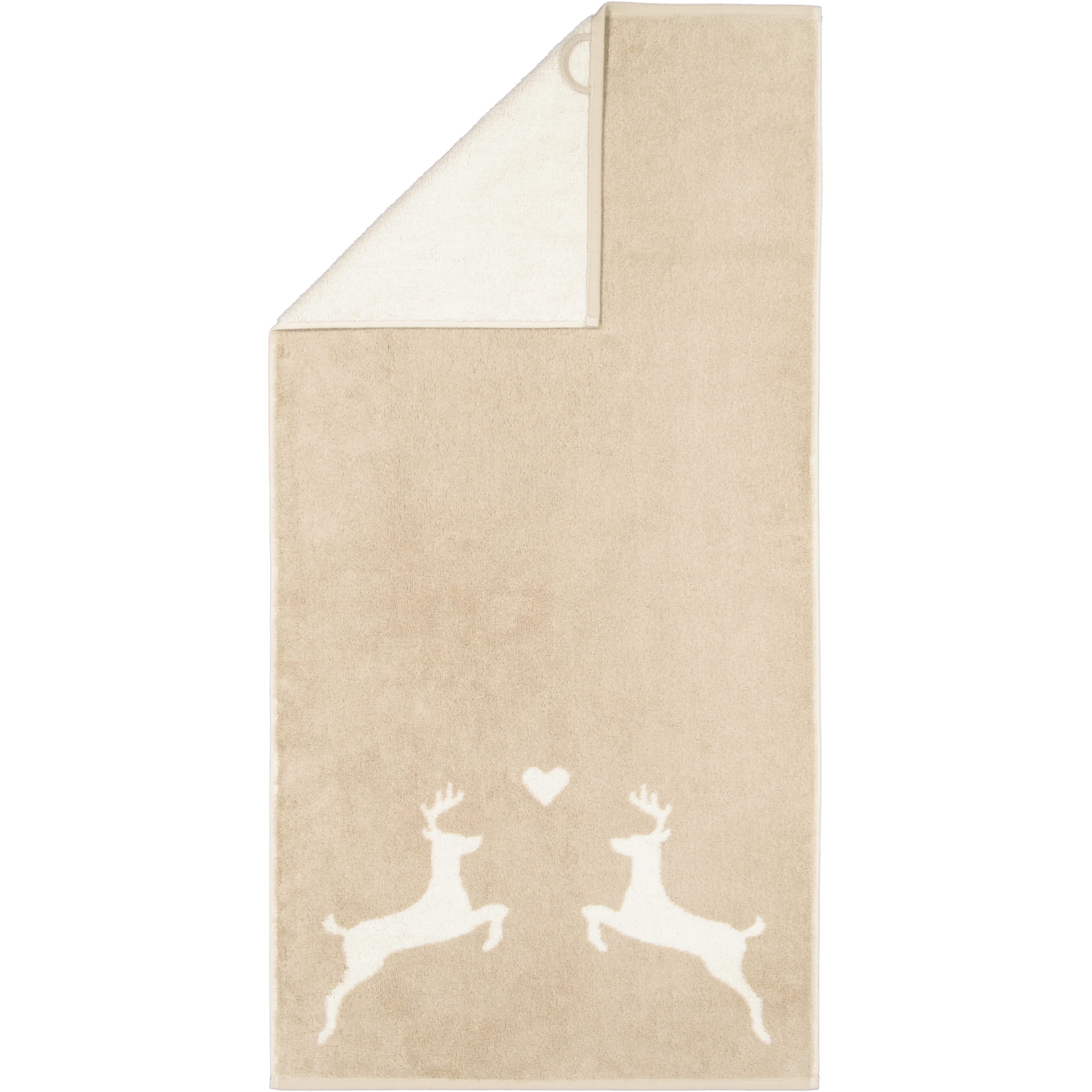 Cawö Handtücher Alpenchic Edition Hirsche 6228 natur - 33 - Handtuch 50x100 cm