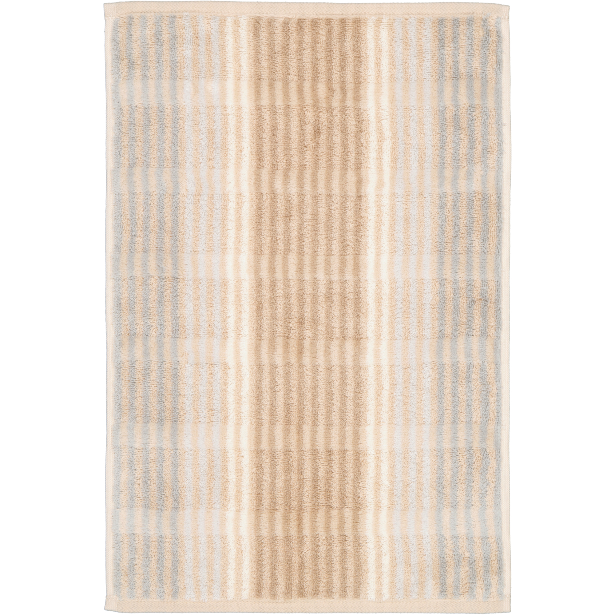 Cawö - Noblesse Cashmere Streifen 1056 - Farbe: sand - 33 - Gästetuch 30x50 cm