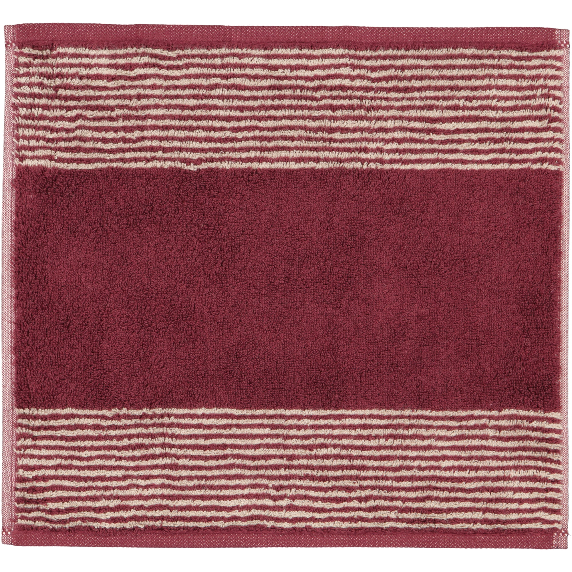 Cawö Handtücher Luxury Home Two-Tone 590 bordeaux - 23 - Seiflappen 30x30 cm