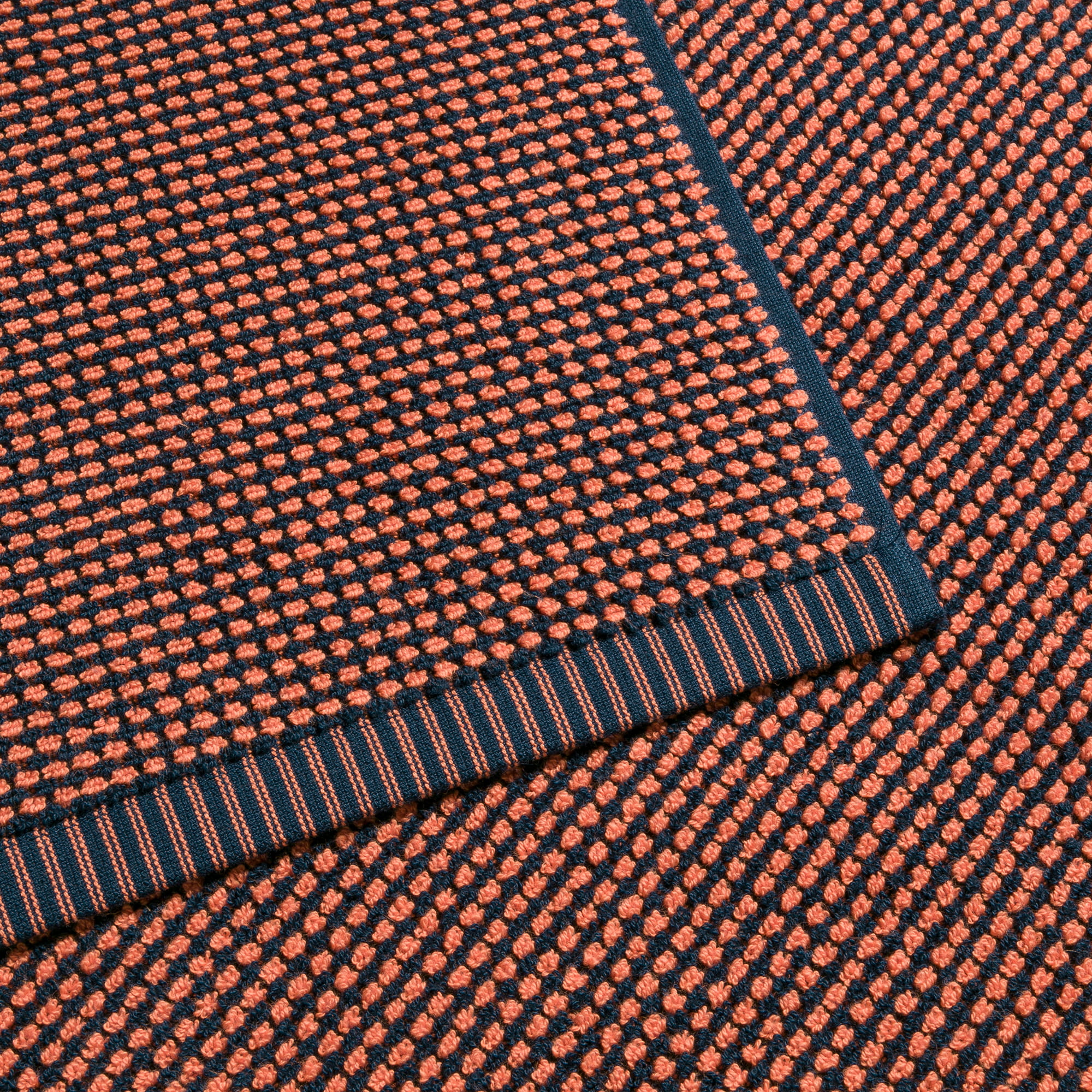 Möve Saunatücher Bliss deep sea/orange - 021 - 80x200 cm