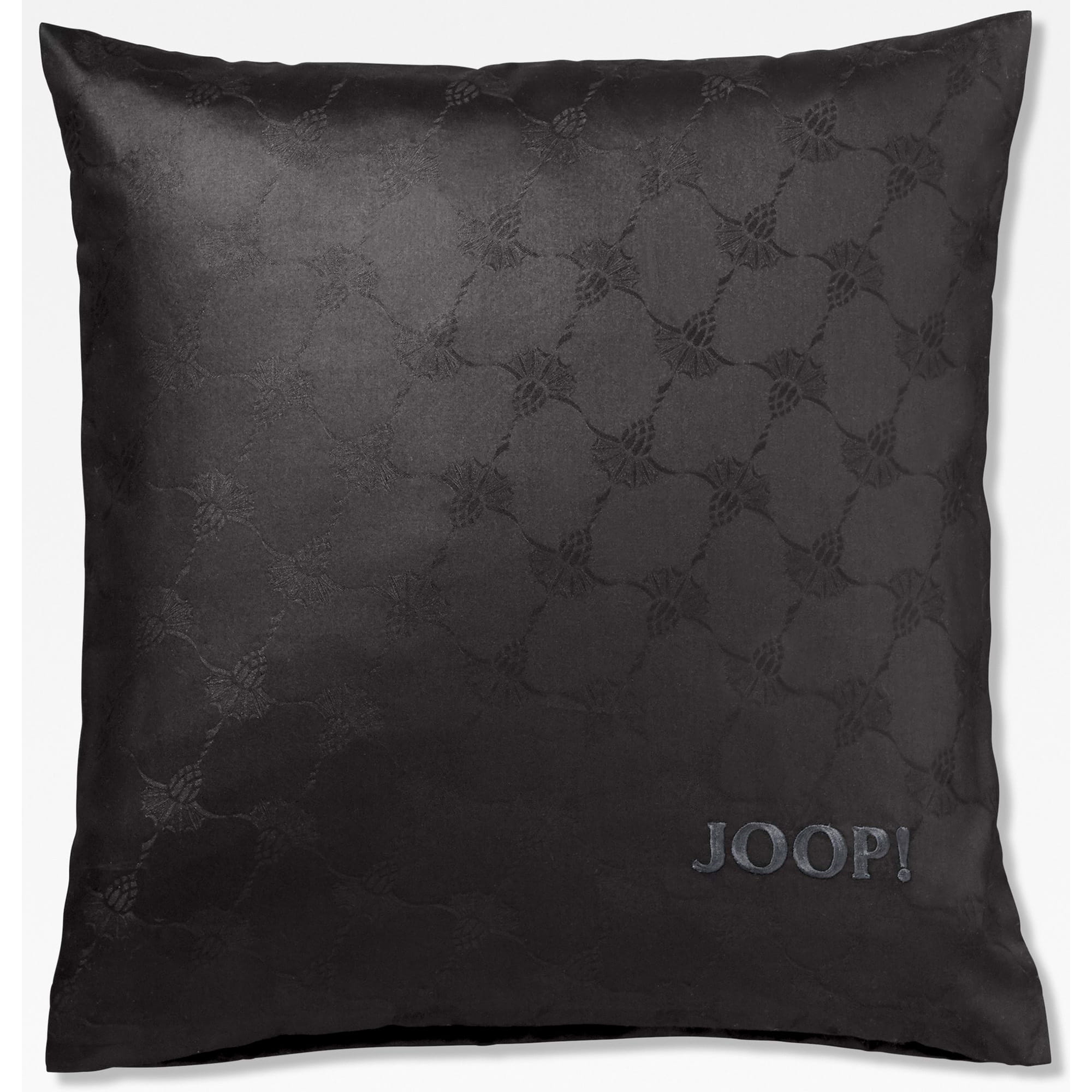 JOOP! Bettwäsche Cornflower 4020 - Farbe: Schwarz - 09 - Nacken-Kissen 40x40 cm