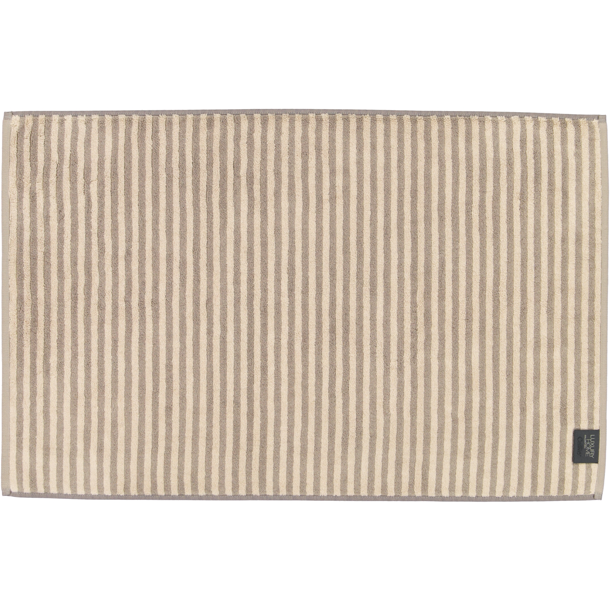 Cawö Badematten Two-Tone Stripes 480 graphit - 70 - 50x80 cm