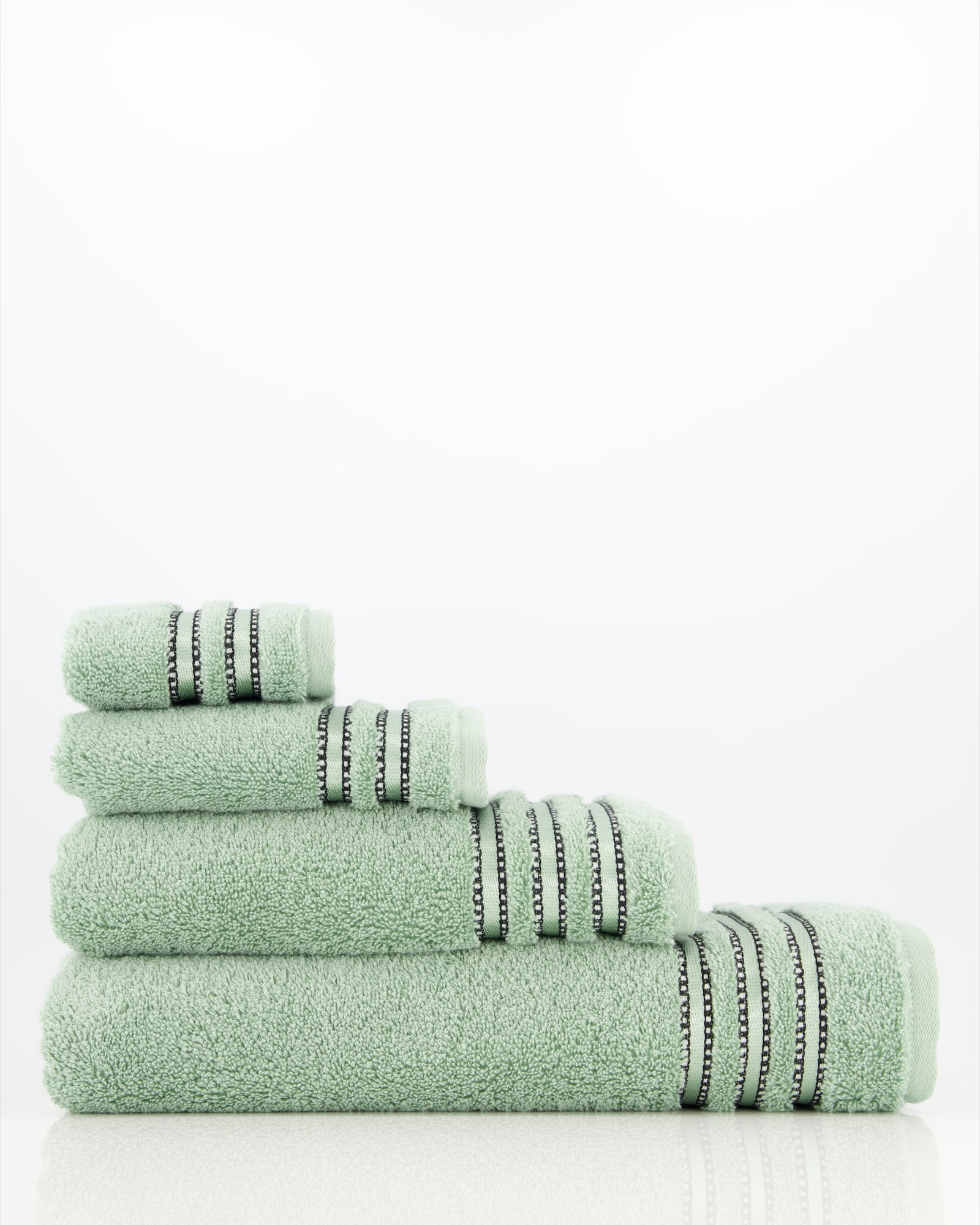 Vossen Handtücher Cult de Luxe soft green - 5305 - Waschhandschuh 16x22 cm