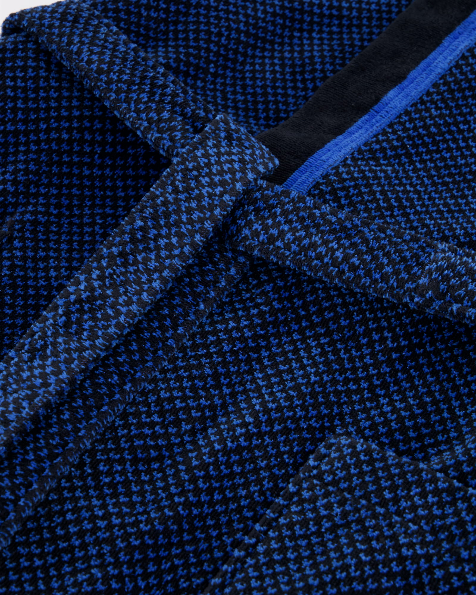 Cawö - Herren Bademantel Kimono 4839 - Farbe: blau/schwarz - 19