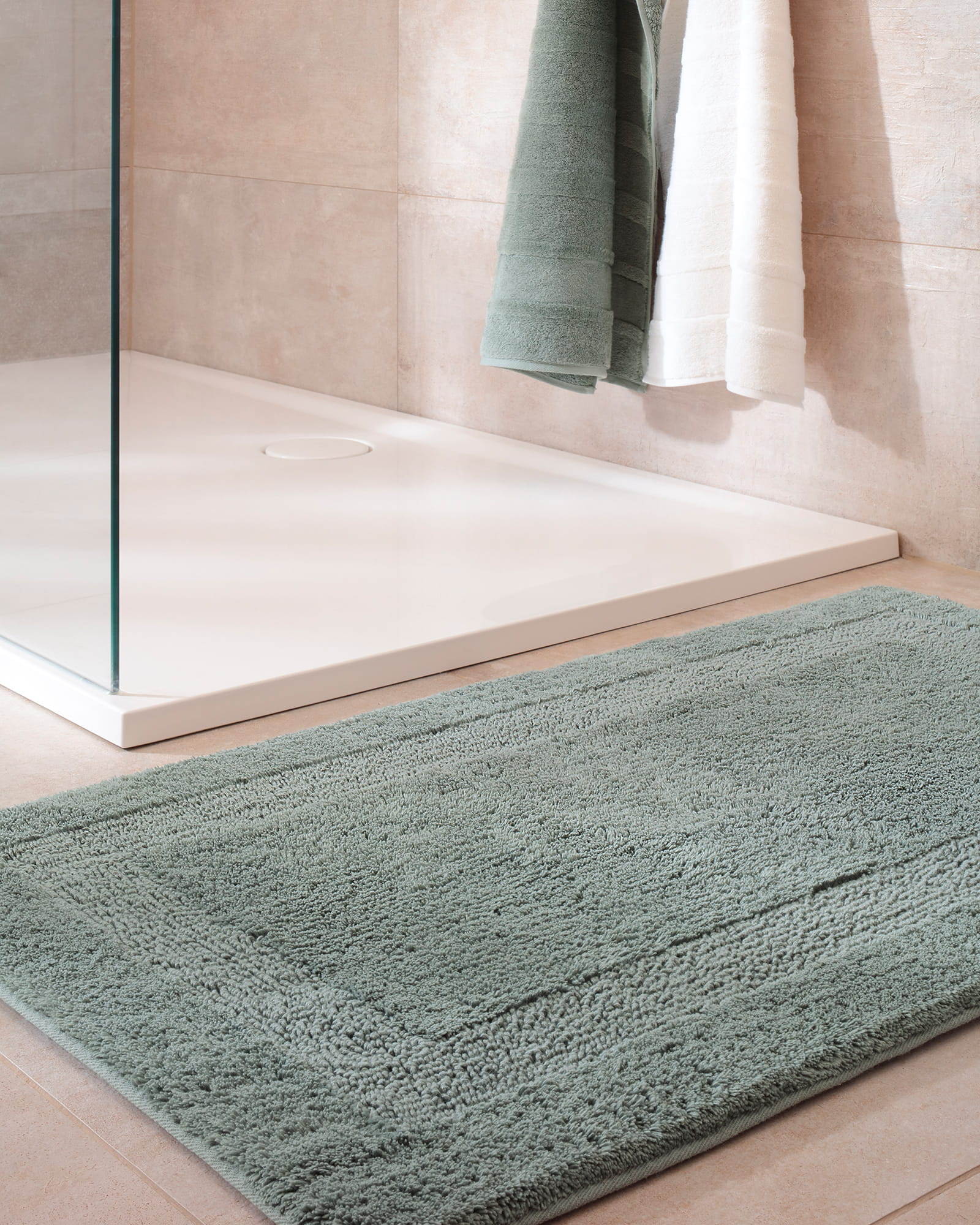 Cawö Home Badteppiche Luxus Badteppich 1000 nordic green - 470