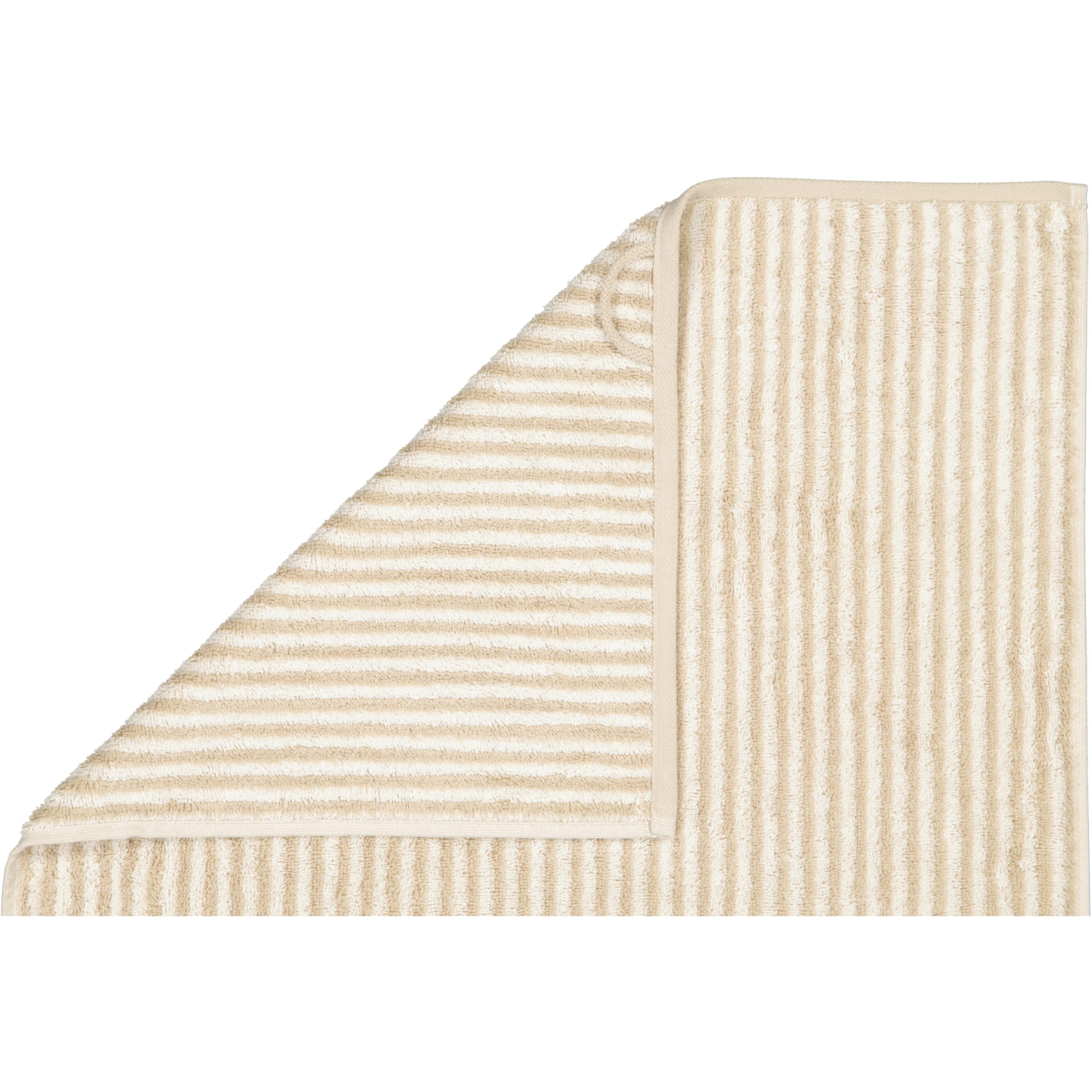Cawö Handtücher Two-Tone Stripes 480 sand - 33