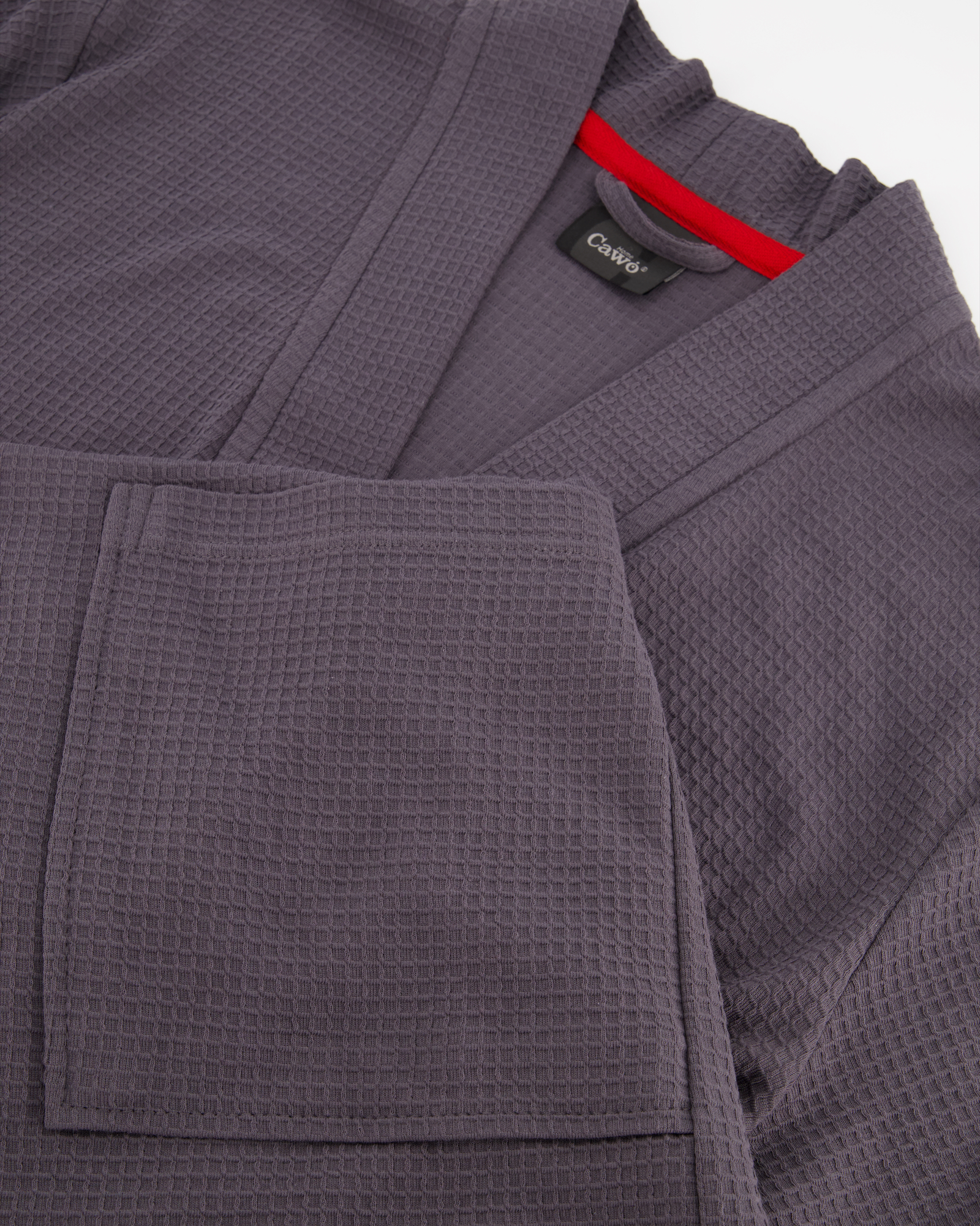 Cawö Home Bademäntel Herren Kimono 816 anthrazit - 72