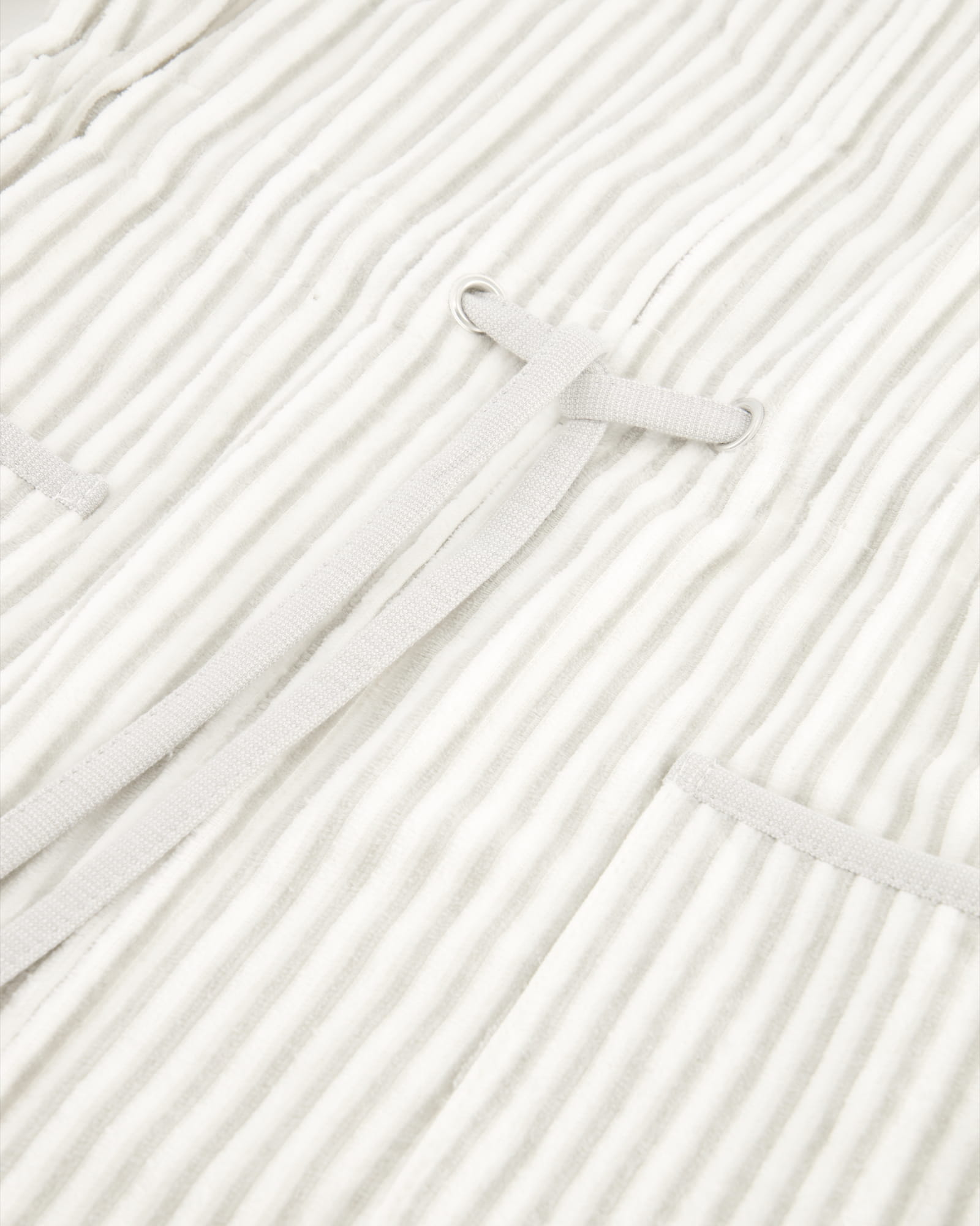 Cawö Bademäntel Damen Reißverschluss 6416 weiss-silber - 76