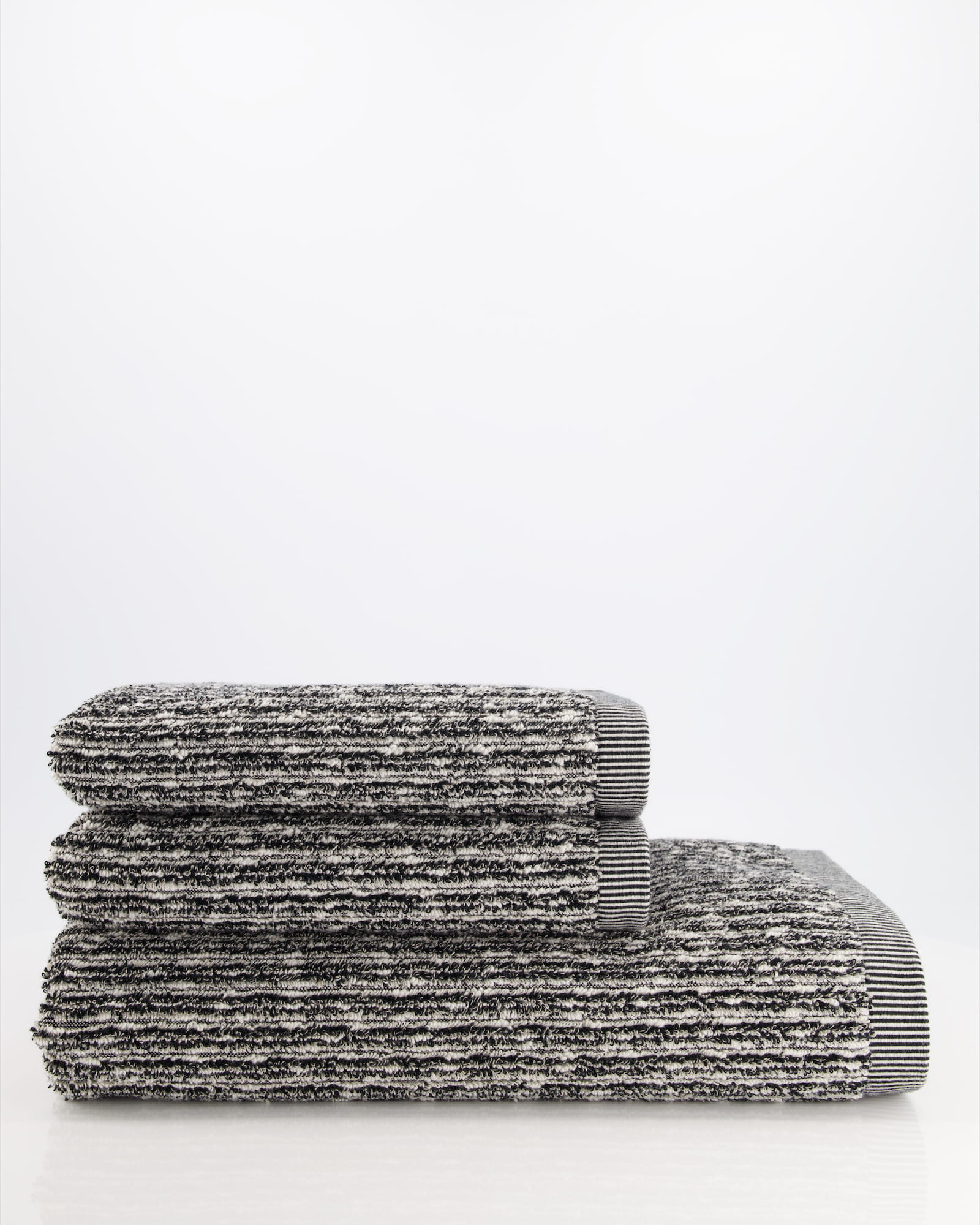 Möve Handtücher Brooklyn Pinstripe nature/black - 081 - Duschtuch 80x150 cm