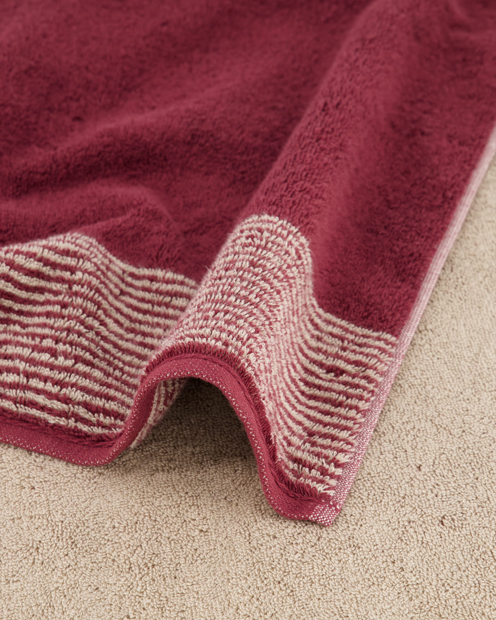 Cawö Handtücher Luxury Home Two-Tone 590 bordeaux - 23 - Waschhandschuh 16x22 cm