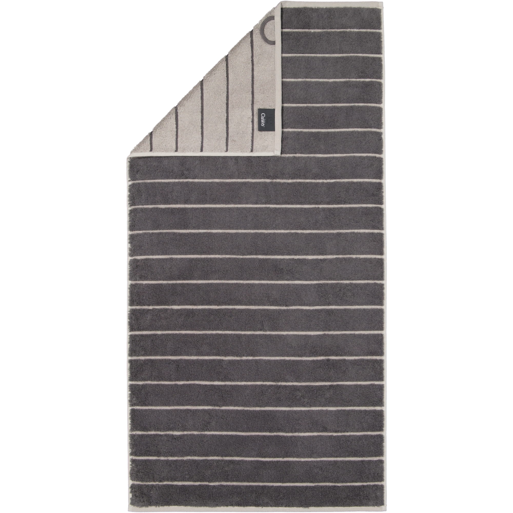 Cawö Handtücher Balance Doubleface 6232 anthrazit - 73 - Handtuch 50x100 cm