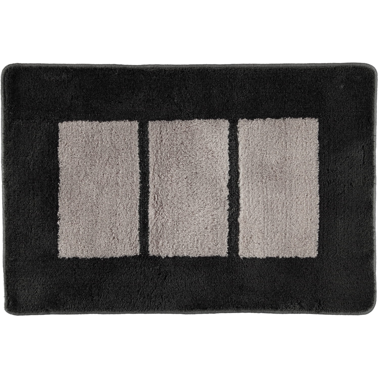 Rhomtuft RHOMY - Badteppich Liberty 256 - Farbe: anthrazit/perlgrau - 409