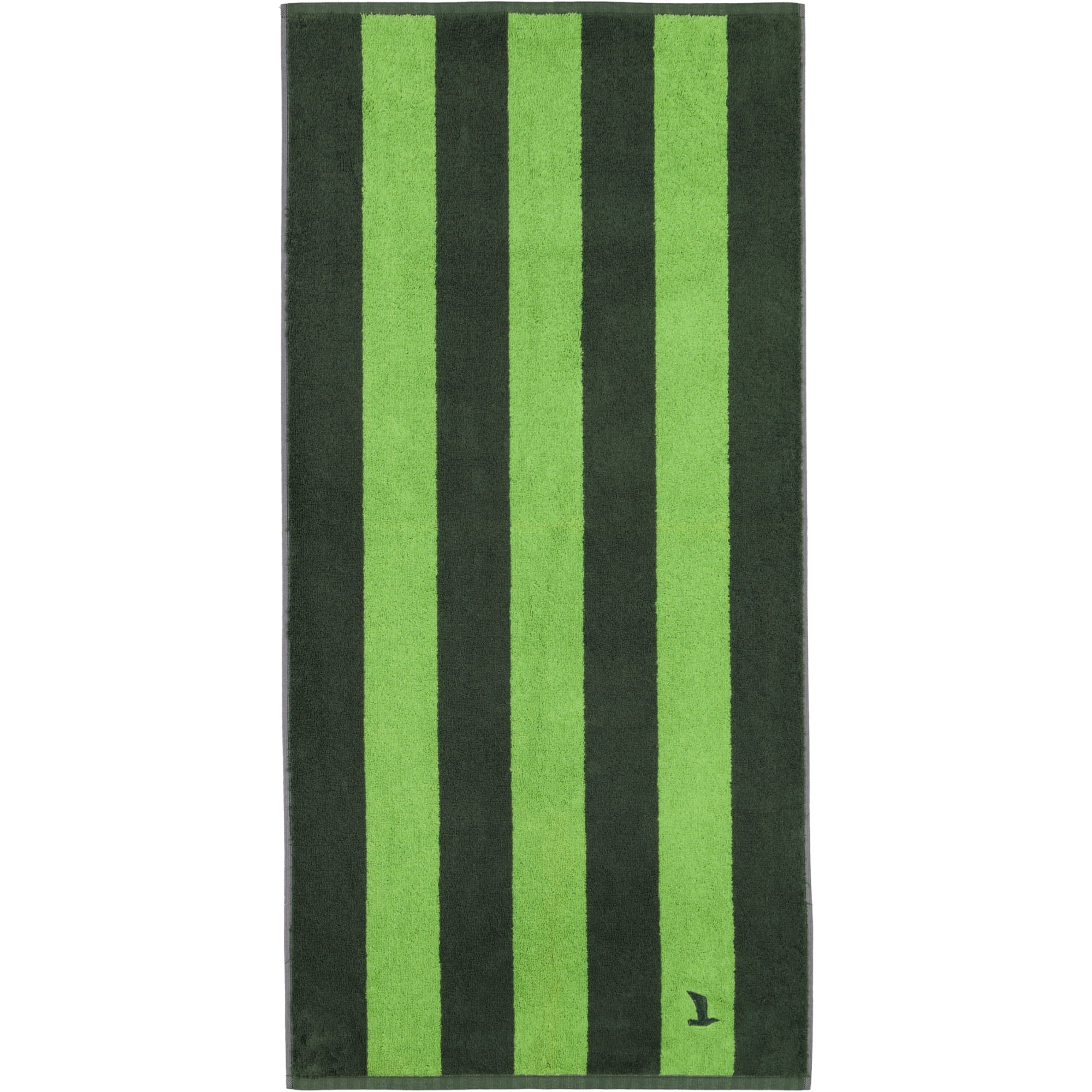 Möve Handtücher Superwuschel Blockstreifen cypress/peridot - 062 - Handtuch 50x100 cm
