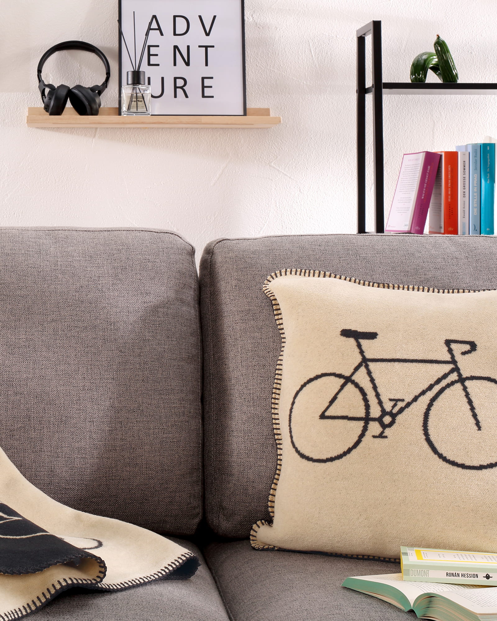 Cawö Kissenhüllen VELO EDITION Fahrrad 62980 beige - 37 - 50x50 cm