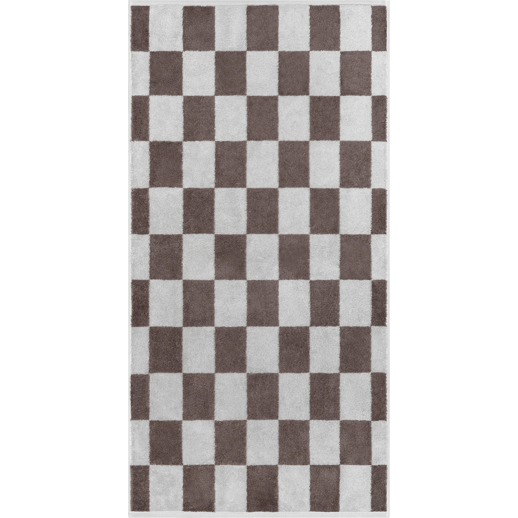 Cawö Handtücher Weekend Karo 6297 platin/pepper - 70 - Handtuch 50x100 cm