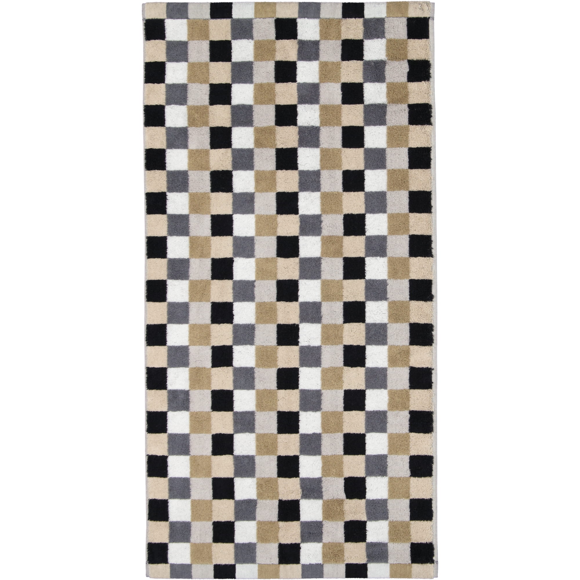 Cawö - Life Style Karo 7047 - Farbe: 37 - kiesel - Gästetuch 30x50 cm