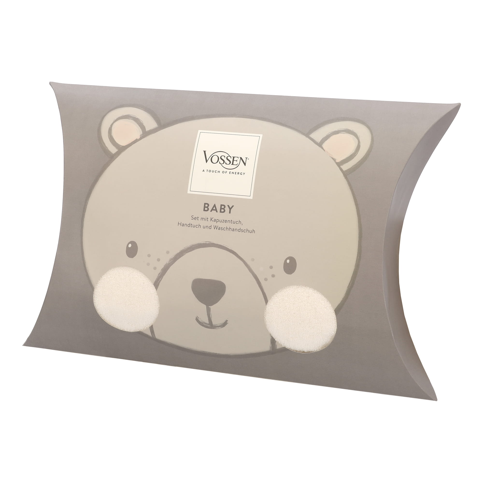 Vossen Kapuzentücher Teddy Bear Set ivory - 1030