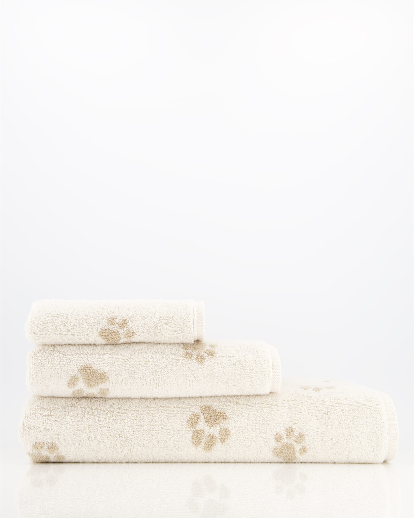 Cawö Handtücher WE LOVE DOGS Paws 6247 Natur-Beige - 33 - Duschtuch 80x150 cm