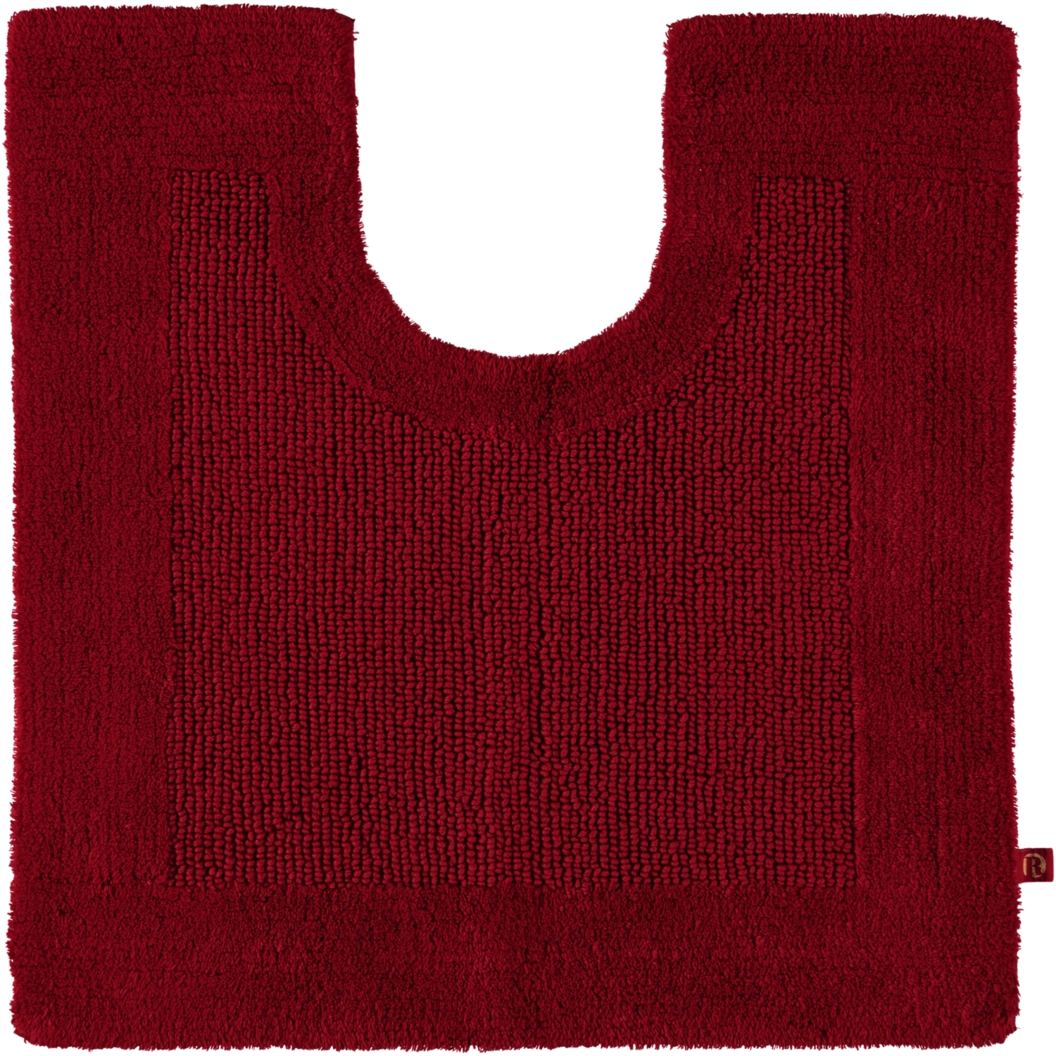 Rhomtuft - Badteppiche Prestige - Farbe: cardinal - 349 - Toilettenvorlage mit Ausschnitt 60x60 cm