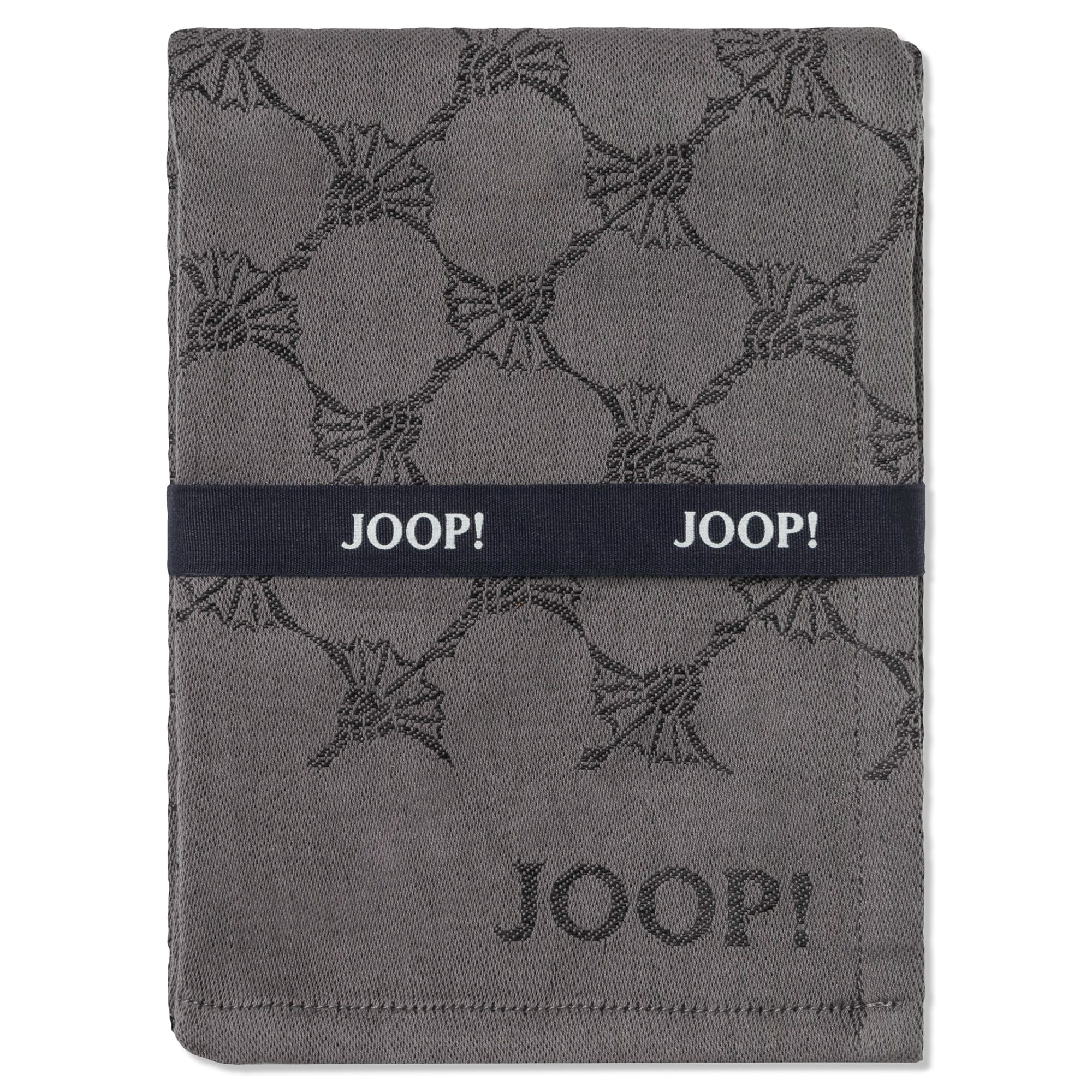 JOOP! Geschirrtücher Cuisine Cornflower Classic 1700 Anthrazit - 79 - 50x70 cm