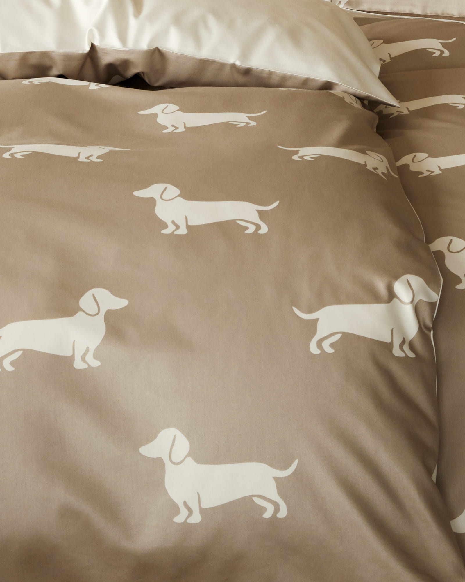 elegante Bettwäsche WE LOVE DOGS Dogs 24540 Natur-Beige - 7
