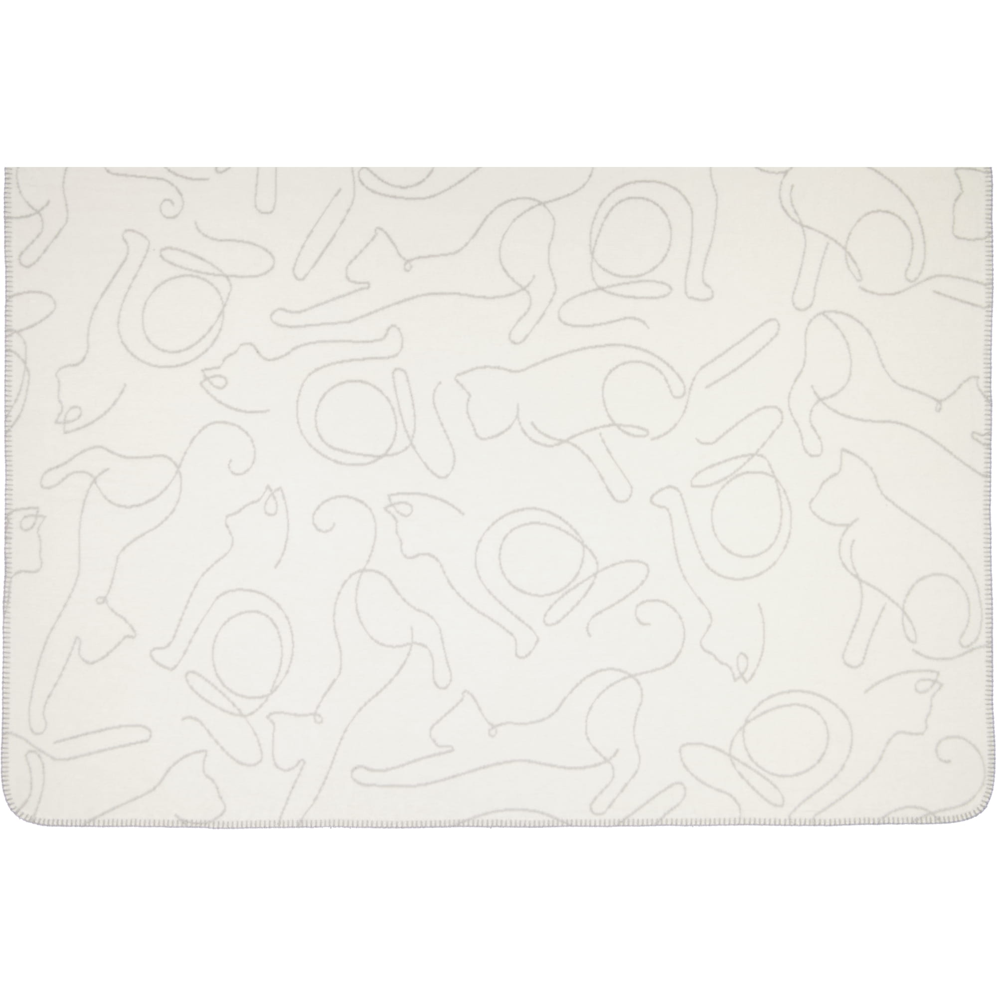 Cawö Wohndecken CUTE CATS EDITION Cats 62640 natur/stein - 67 - 150x200 cm