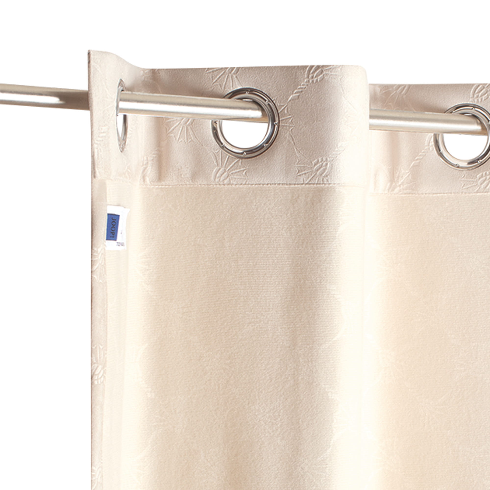 JOOP! Vorhang Gardine Emboss mit Ösen - Größe: 140x250 cm - Farbe: Natur - 030