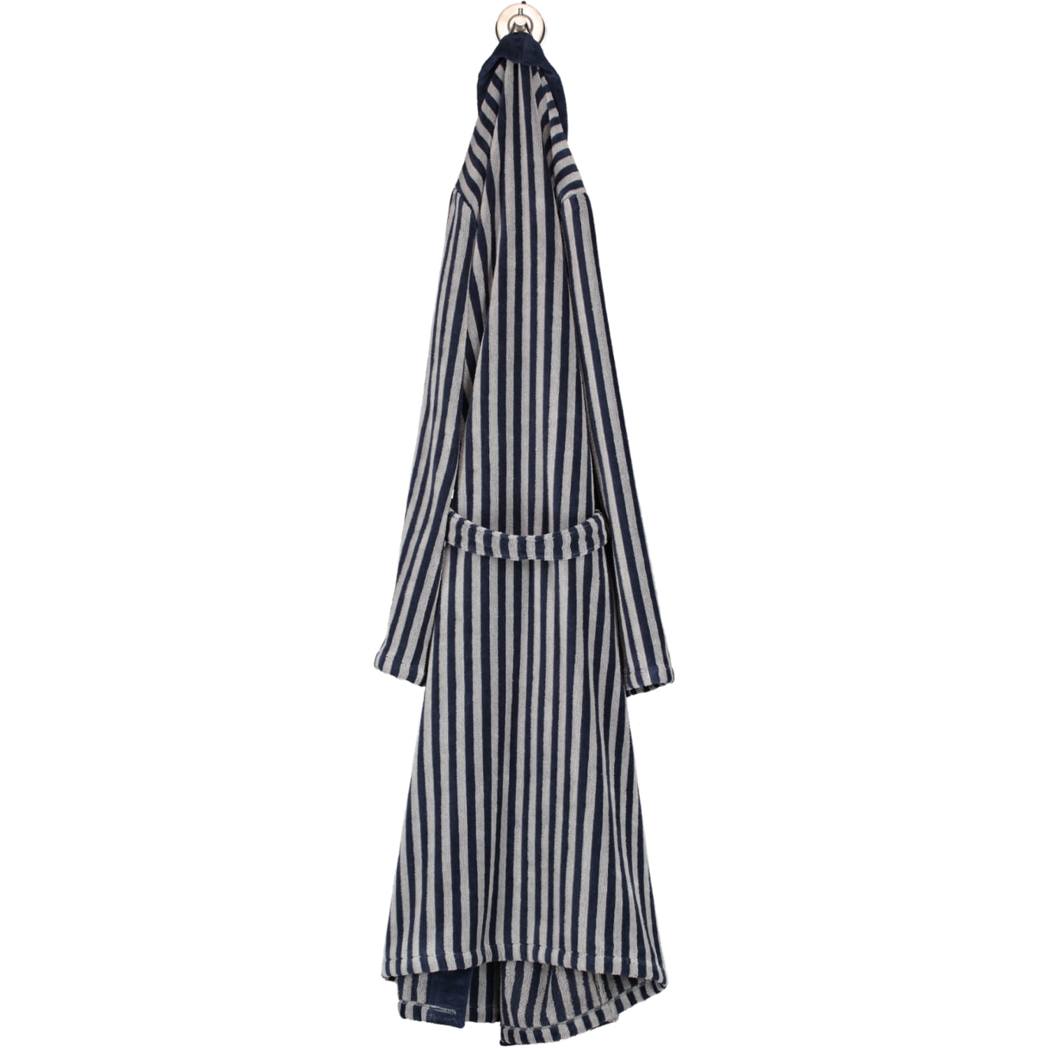 Cawö Herren Bademantel Kimono 3833 - Farbe: blau-graphit - 17