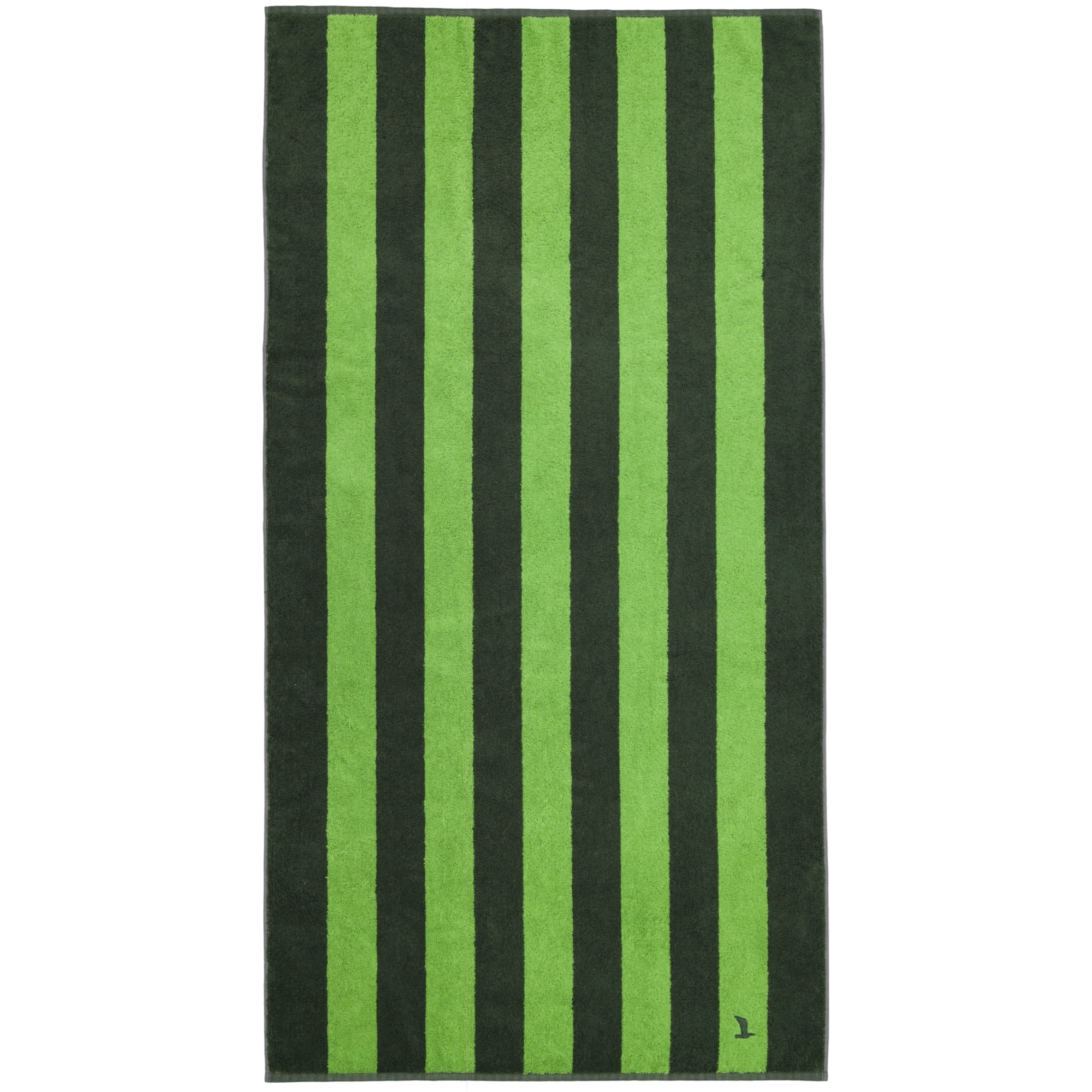 Möve Handtücher Superwuschel Blockstreifen cypress/peridot - 062 - Duschtuch 80x150 cm