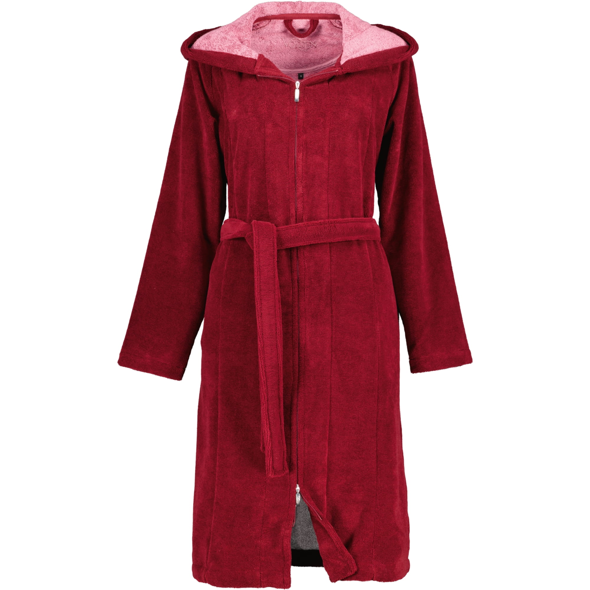 Vossen Bademantel Damen Palermo  - Farbe: burgundy - 016 (141571) - M
