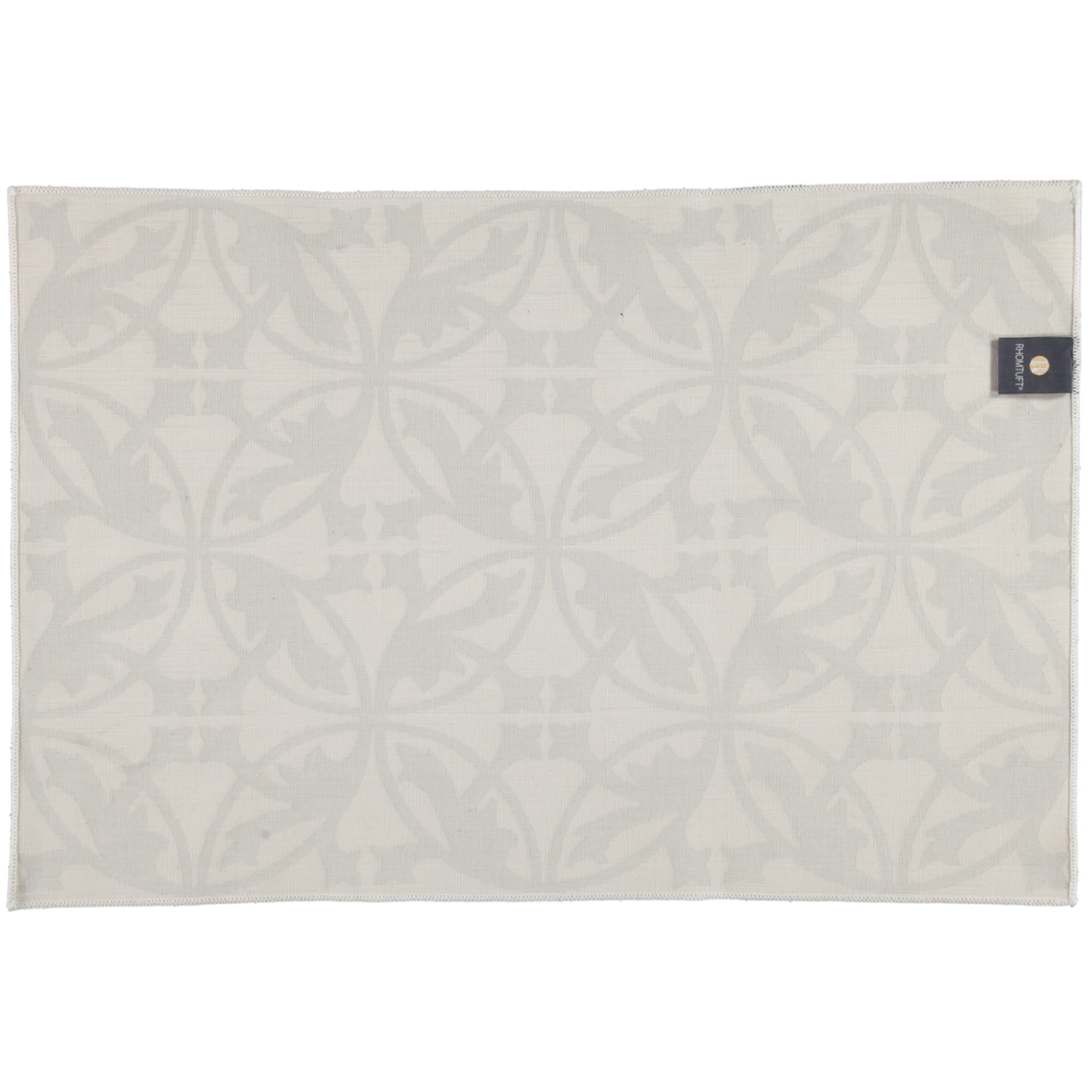 Rhomtuft - Badematte Mauro - Farbe: weiß/kiesel - 1469 - 60x90 cm