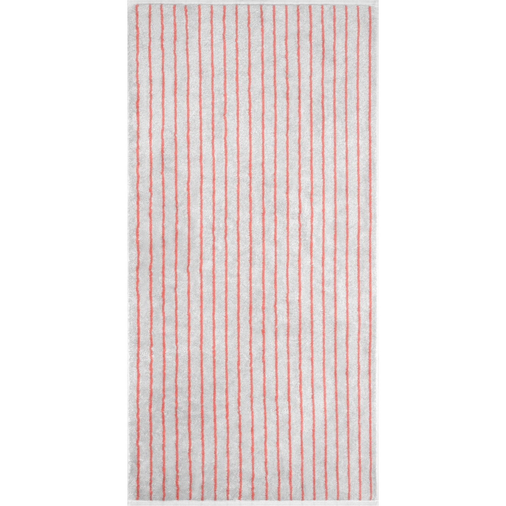Cawö Handtücher Weekend Streifen 6296 platin/koralle - 70 - Handtuch 50x100 cm