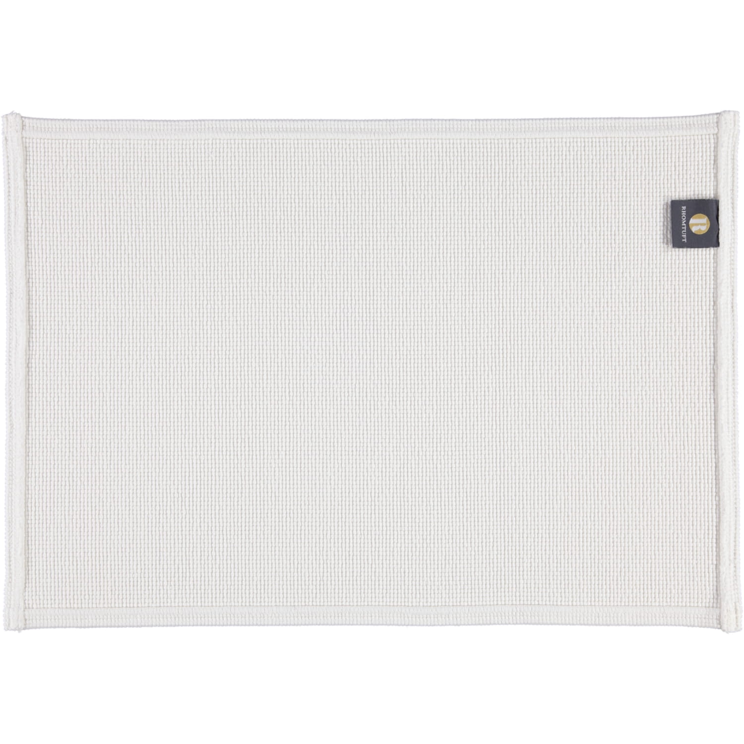 Rhomtuft - Badteppiche Plain - Farbe: weiss - 01 - 50x70 cm