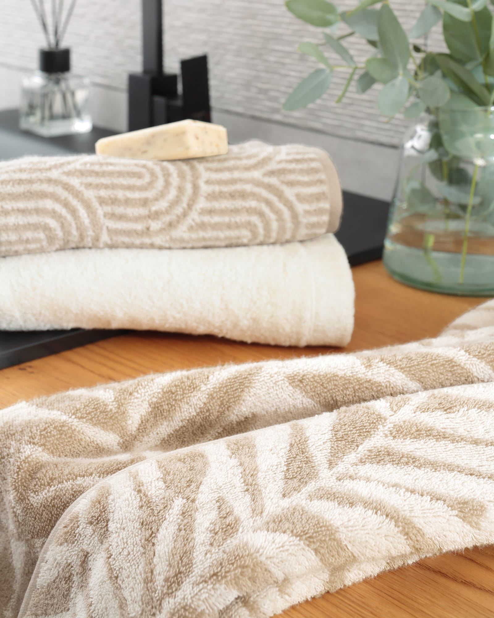 Cawö Handtücher Maison Blätter 6267 natur - 33