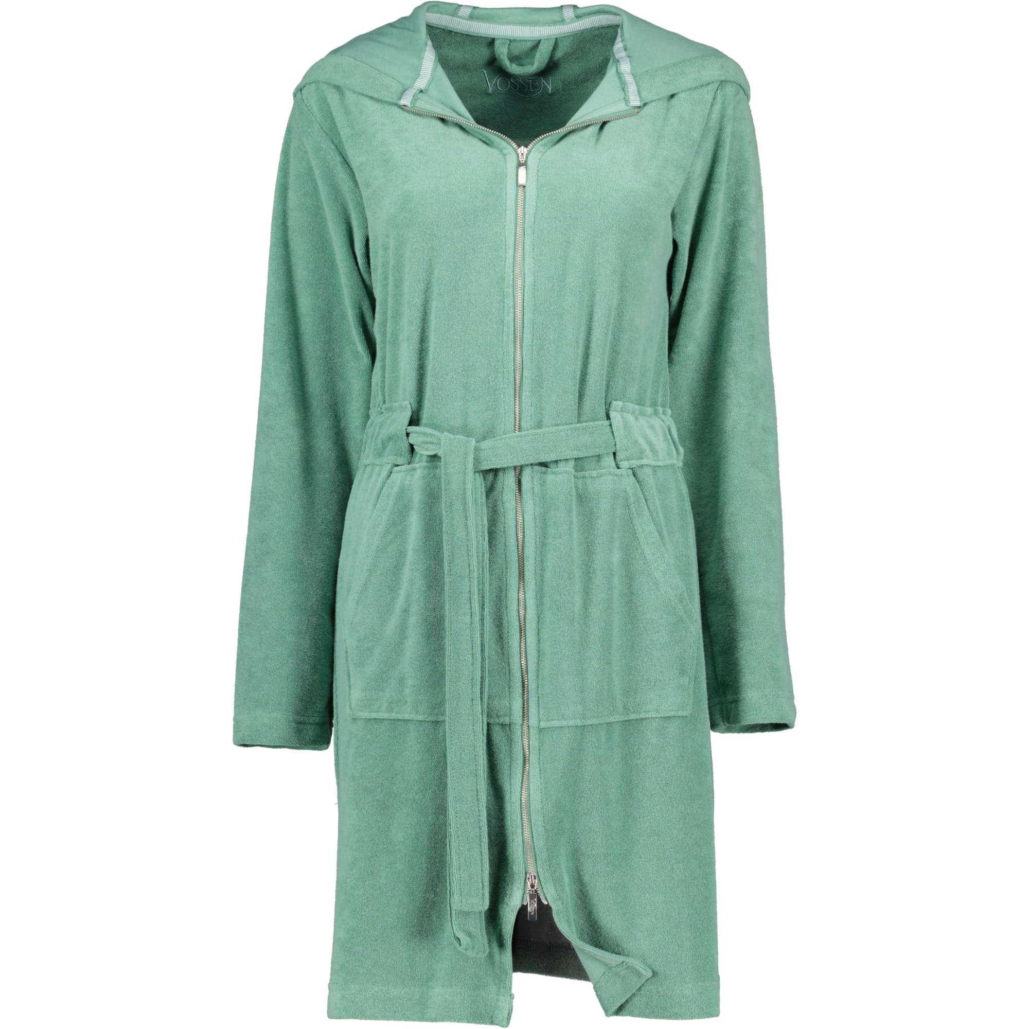Vossen Bademäntel Damen Kurzmantel mit Kapuze Tampa evergreen - 5525