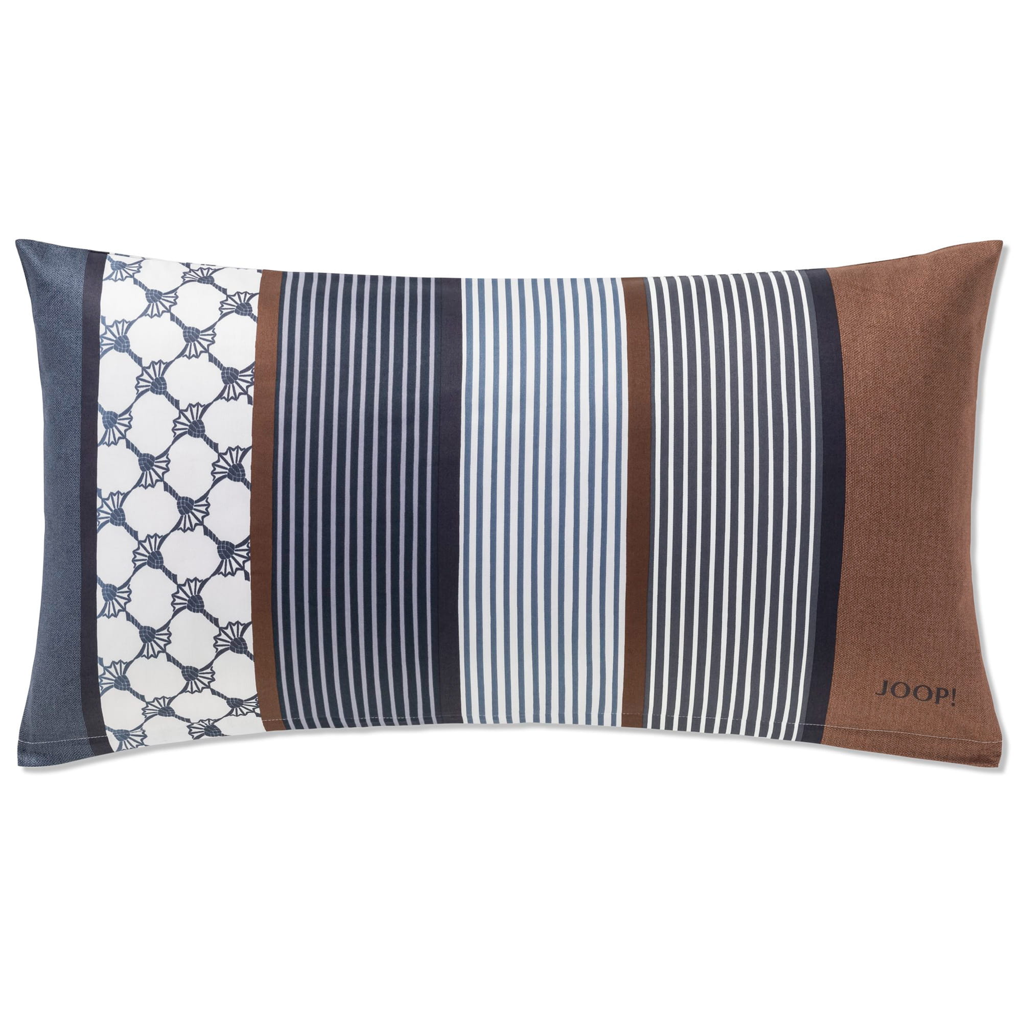JOOP Bettwäsche Cornflower Stripes 4069 - Farbe: Deep Ocean - 28 - Kissen 40x80 cm