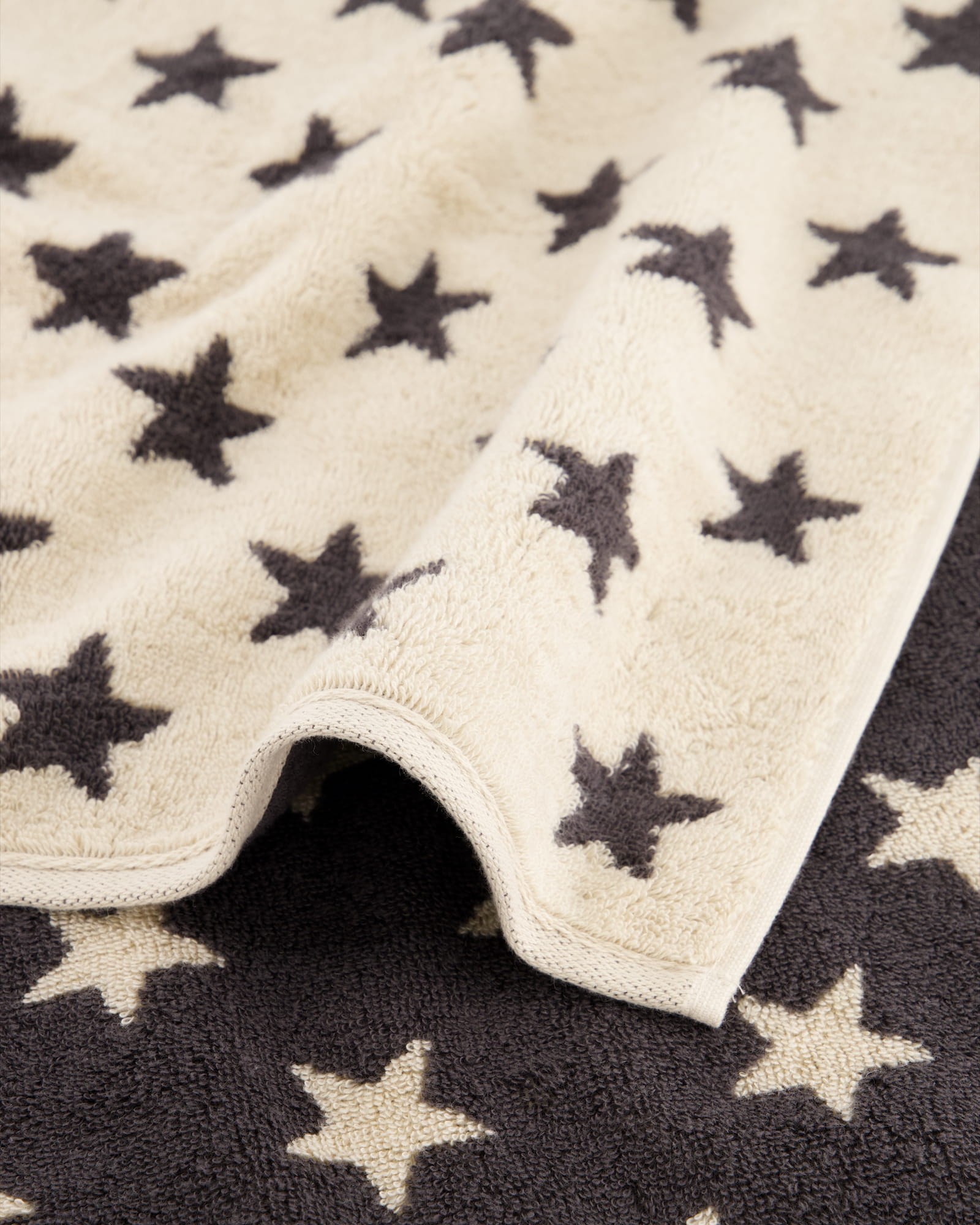 Cawö Handtücher NEW STARS Sterne klein 6261 beige/basalt - 37 - Waschhandschuh 16x22 cm
