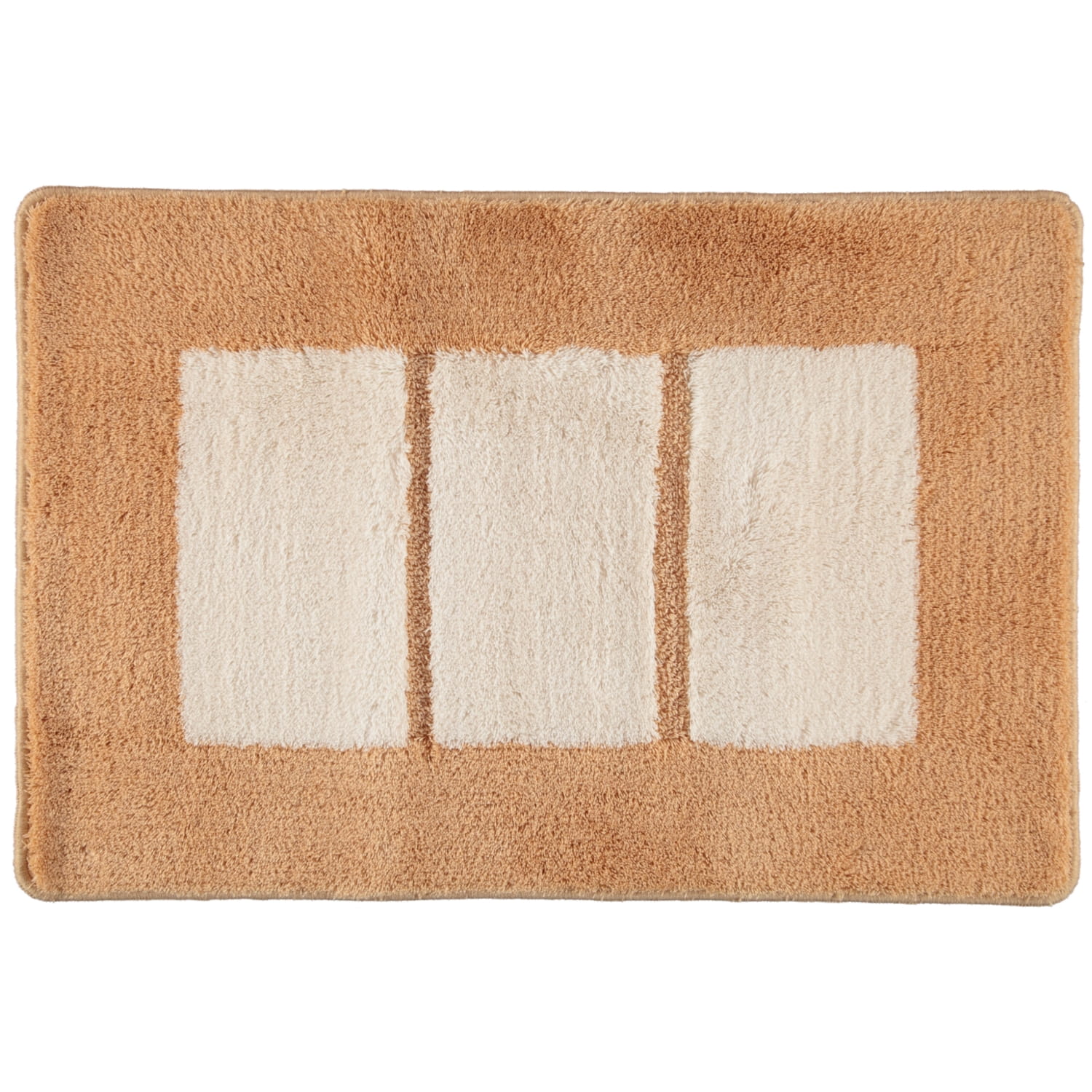 Rhomtuft RHOMY - Badteppich Liberty 256 - Farbe: beige/weiß - 410