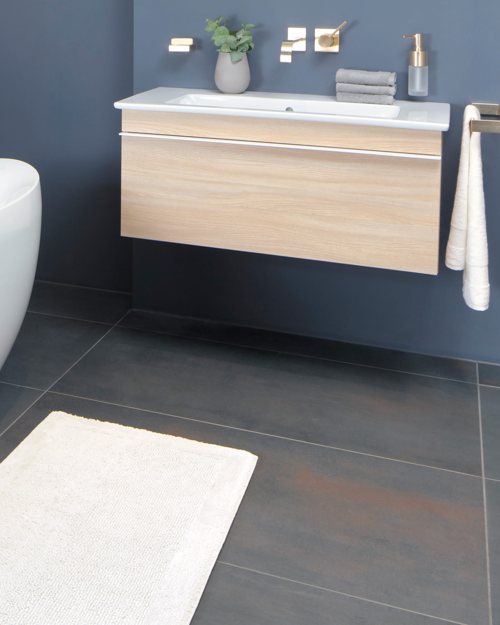 Villeroy & Boch - Badteppich Coordinates Charisma 2555 - Farbe: brilliant white - 600 - 60x60 cm