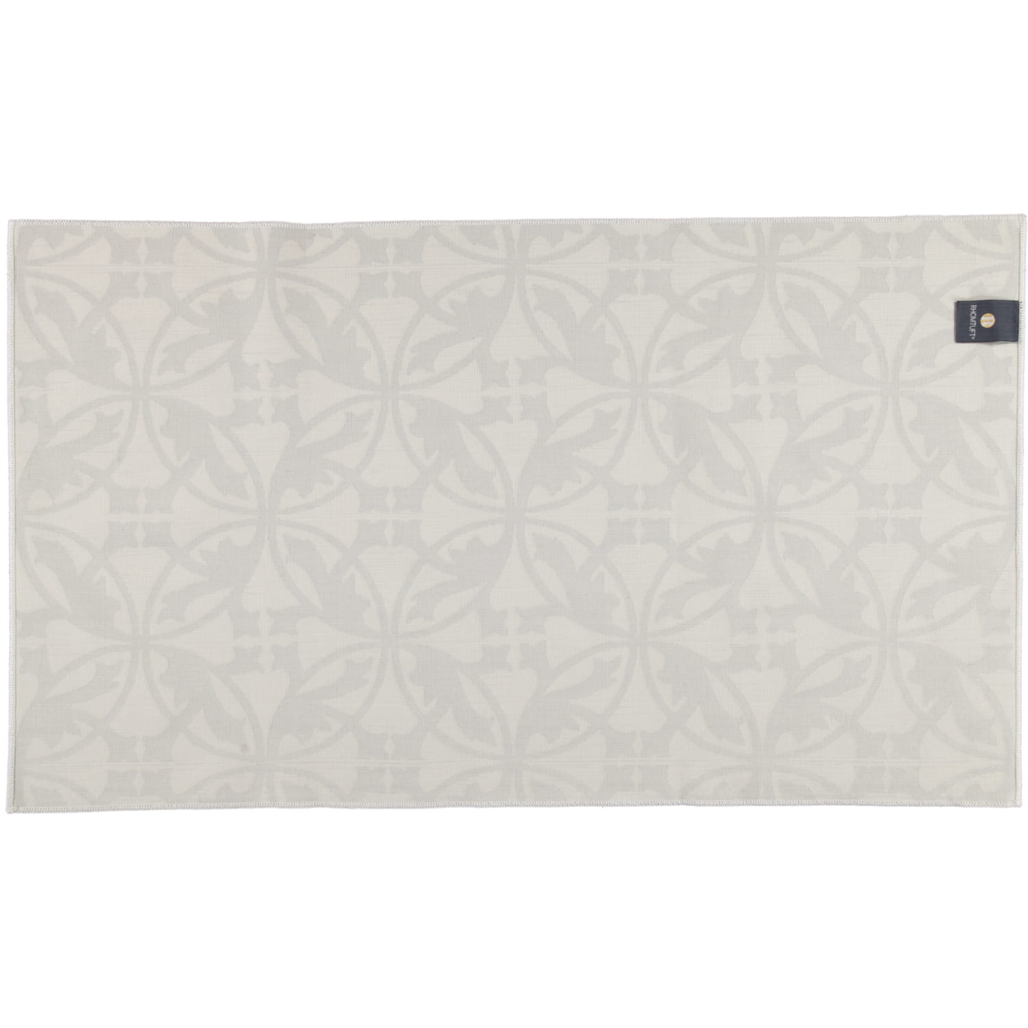 Rhomtuft - Badematte Mauro - Farbe: weiß/kiesel - 1469 - 70x120 cm