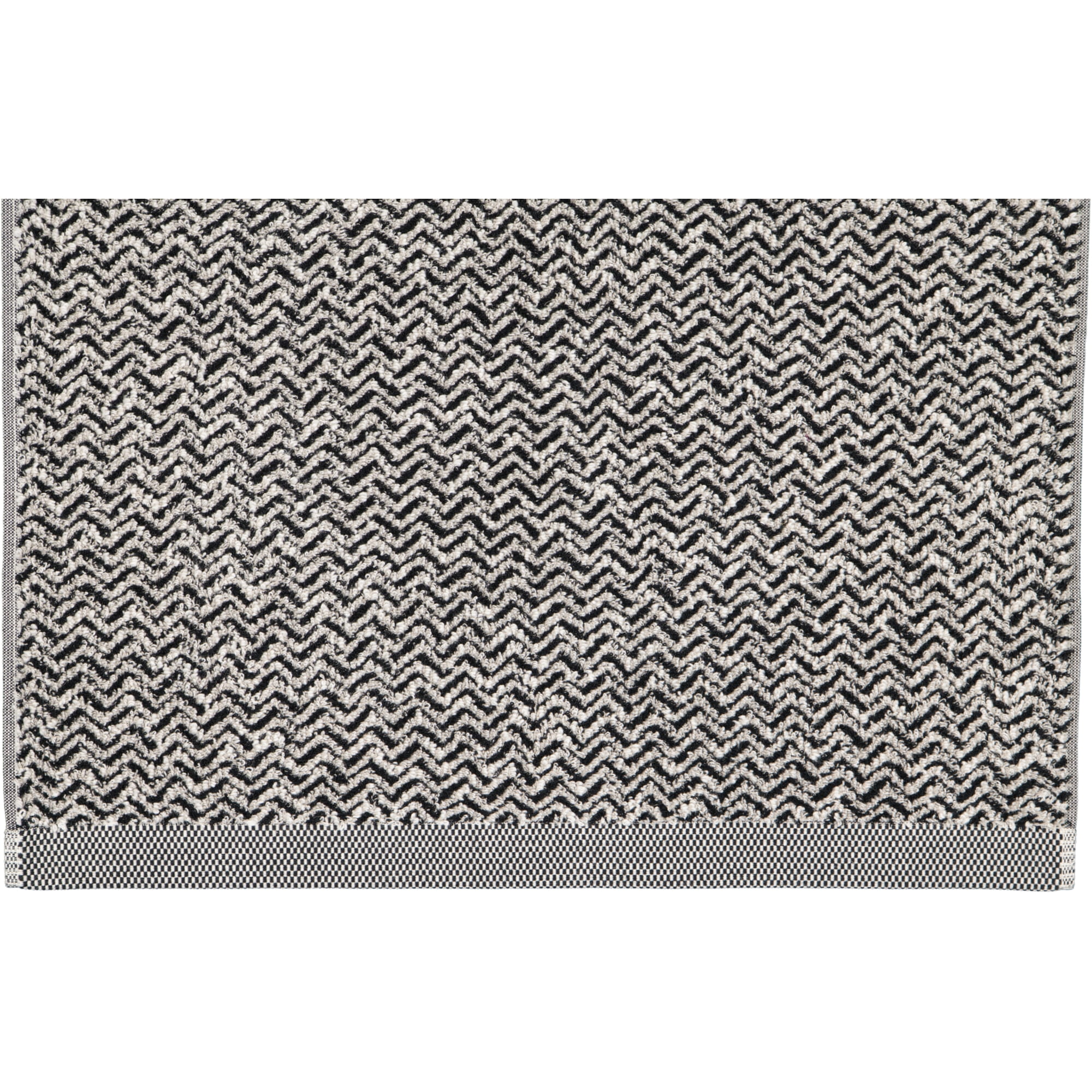 Möve - Brooklyn Fischgrat - Farbe:  nature/black - 081 (1-0567/8970) - Duschtuch 80x150 cm