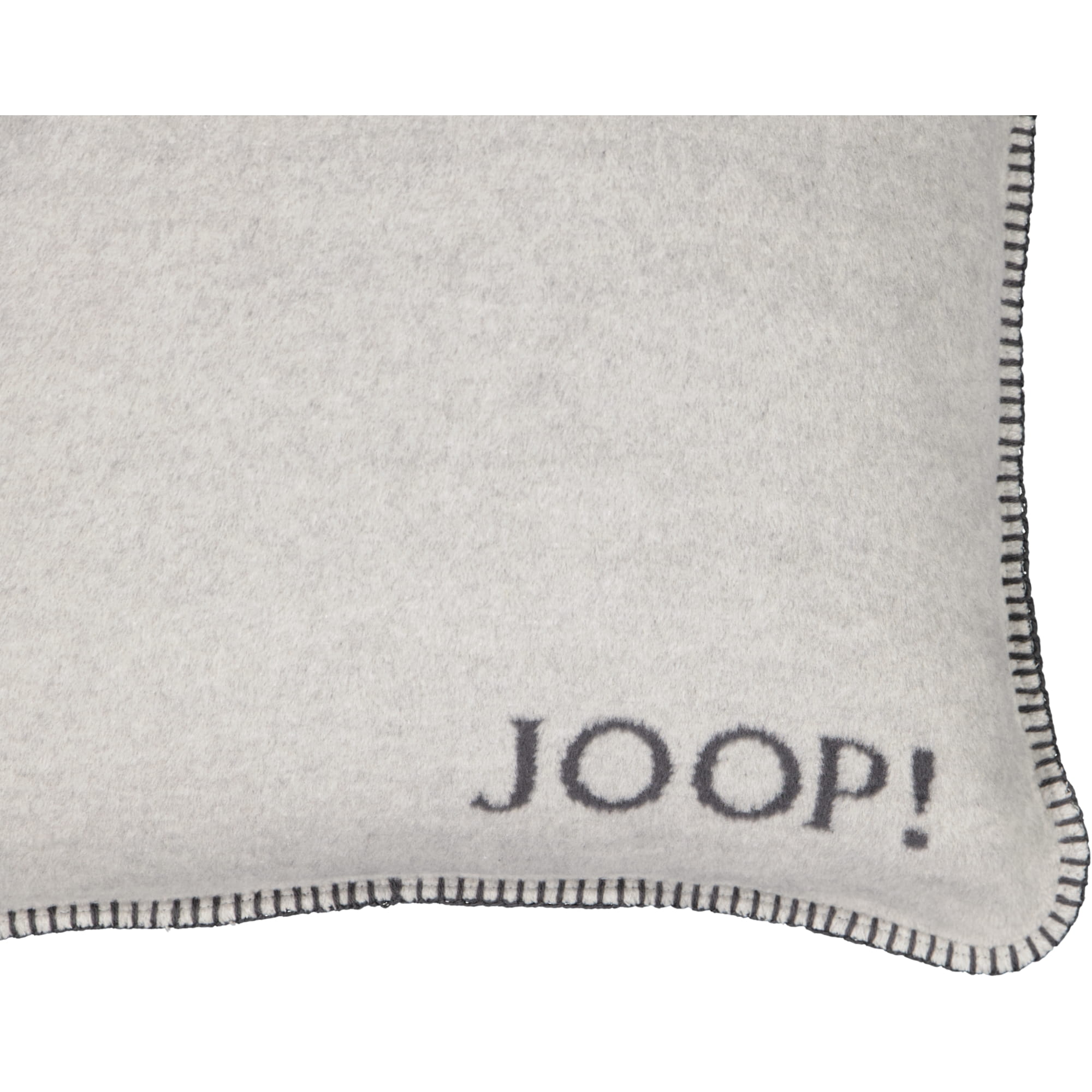 JOOP! Kissenhülle Uni-Doubleface - Größe: 50x50 cm - Farbe: Ash-Anthrazit