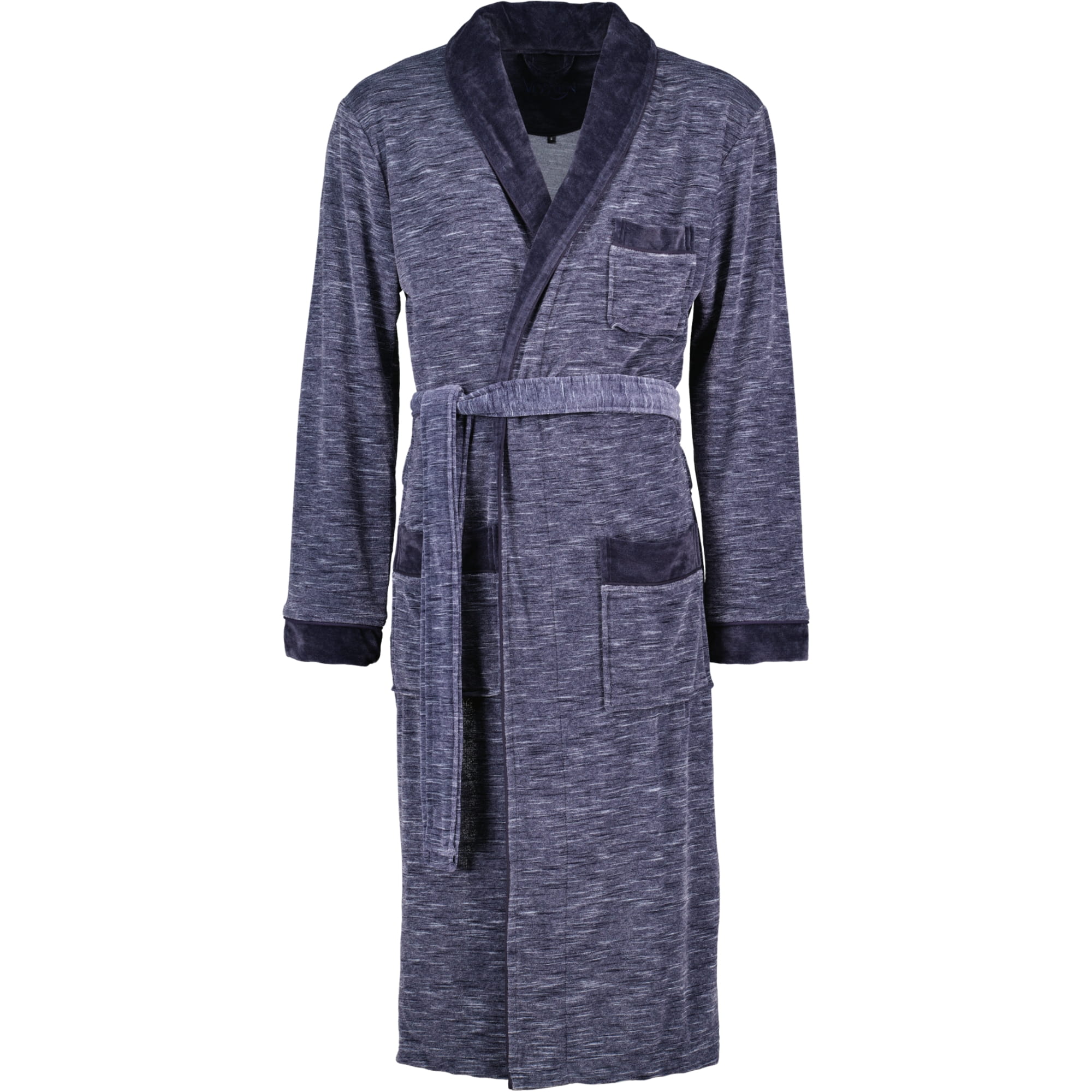 Vossen Bademäntel Herren Schalkragen Alberto blue - 0001
