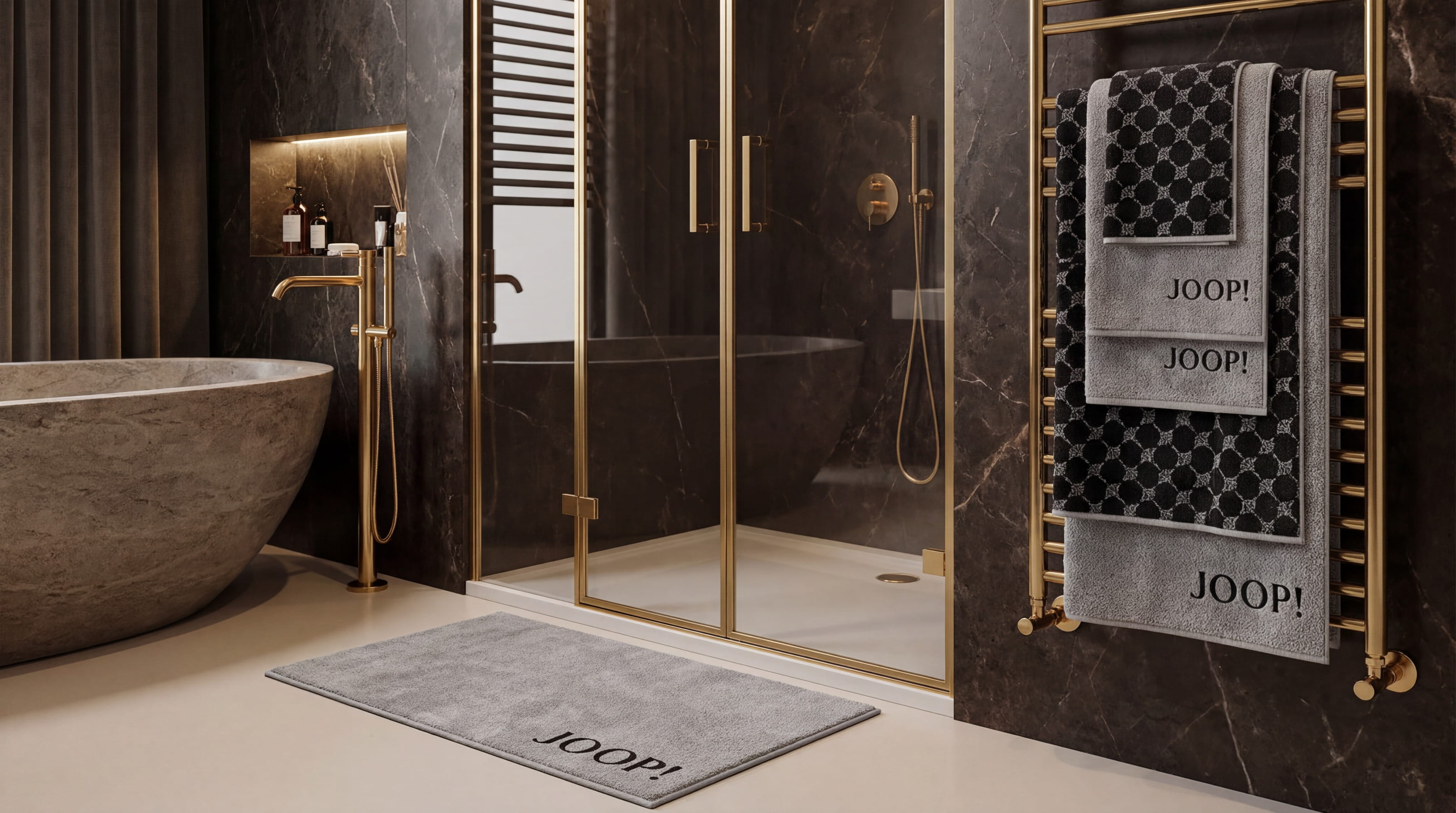 JOOP! Badematten – saugstark, weich & rutschhemmend