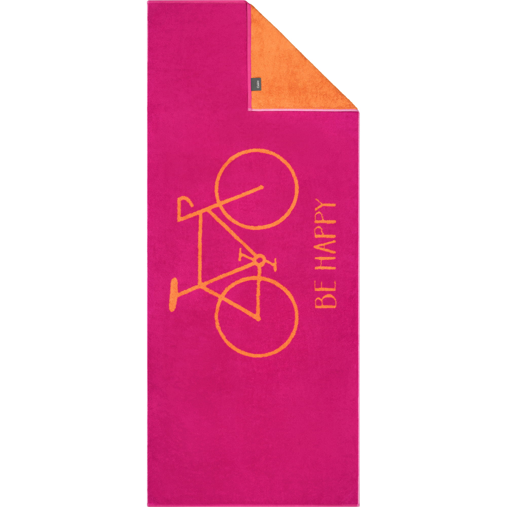 Cawö Saunatücher TRAVEL Velo Fahrrad 6287 pink - 22 - Saunatuch 70x180 cm