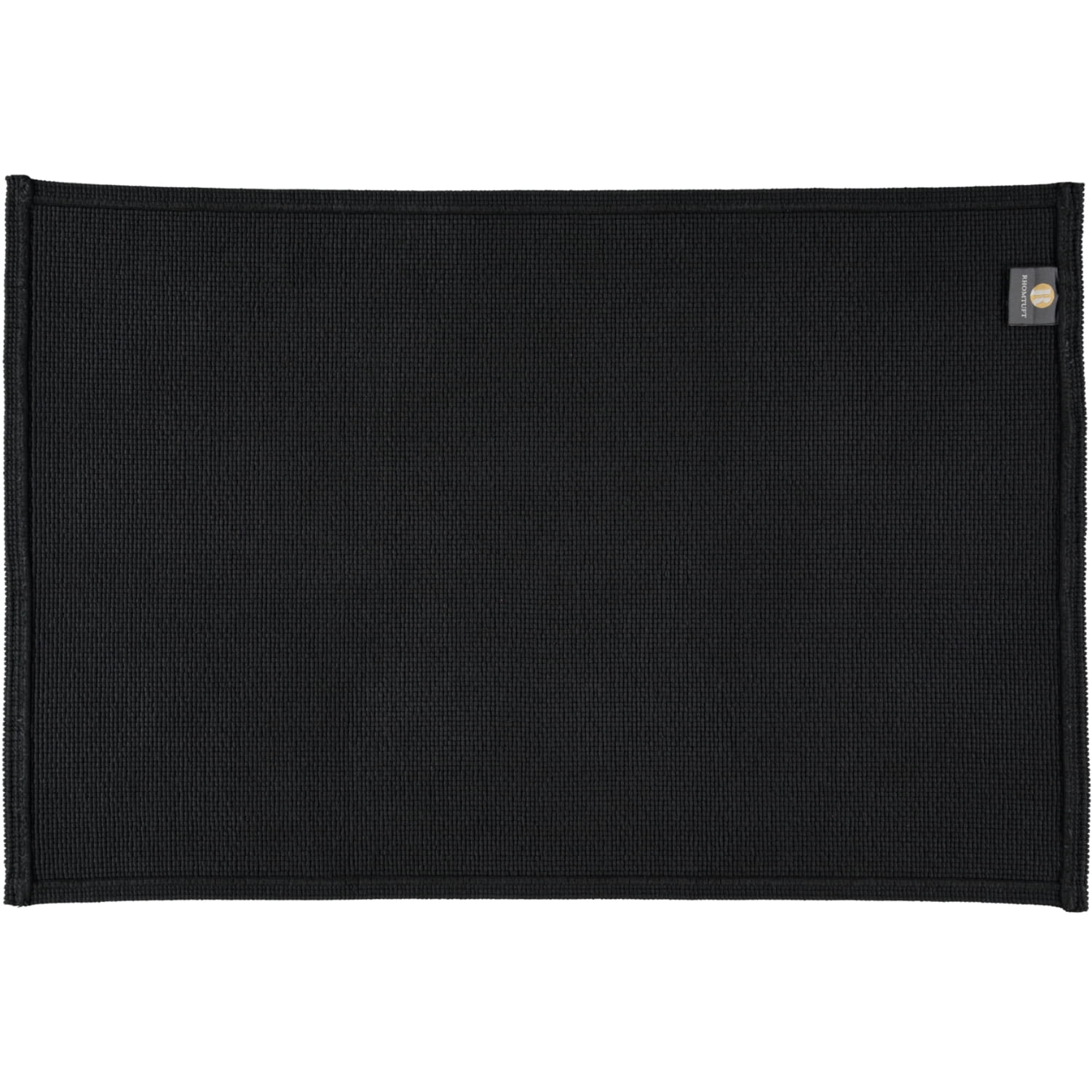 Rhomtuft - Badteppiche Plain - Farbe: schwarz - 15 - 60x90 cm