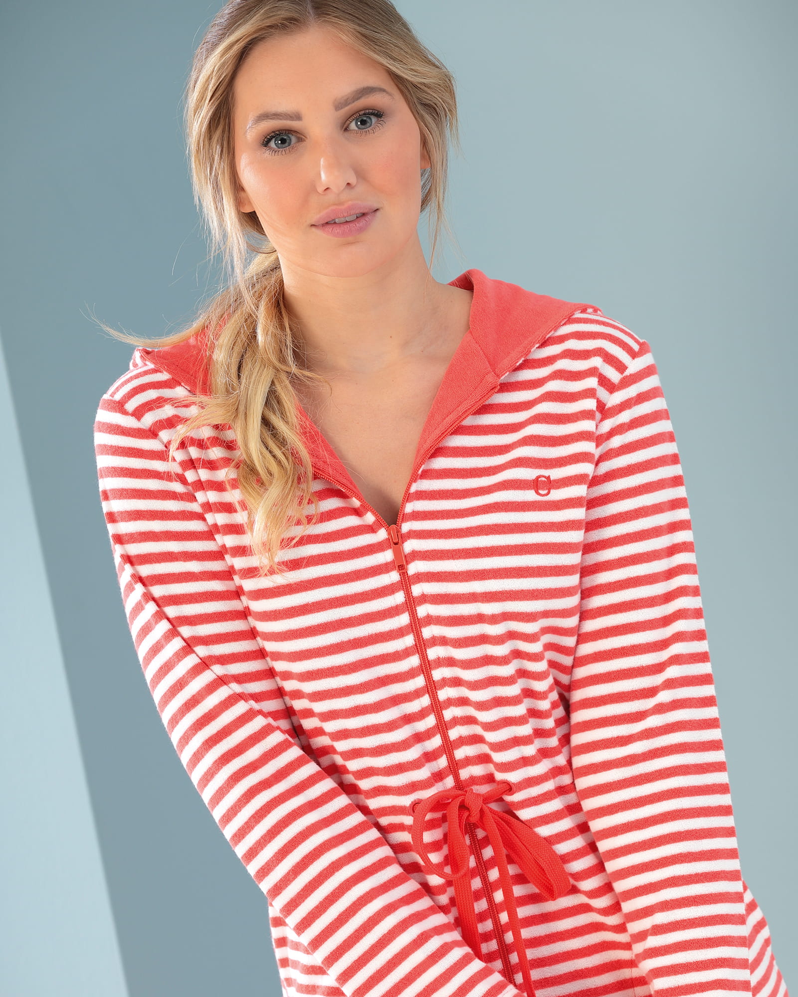 Cawö Home Campus Damen Bademantel Kurz 834 - Farbe: watermelon - 26