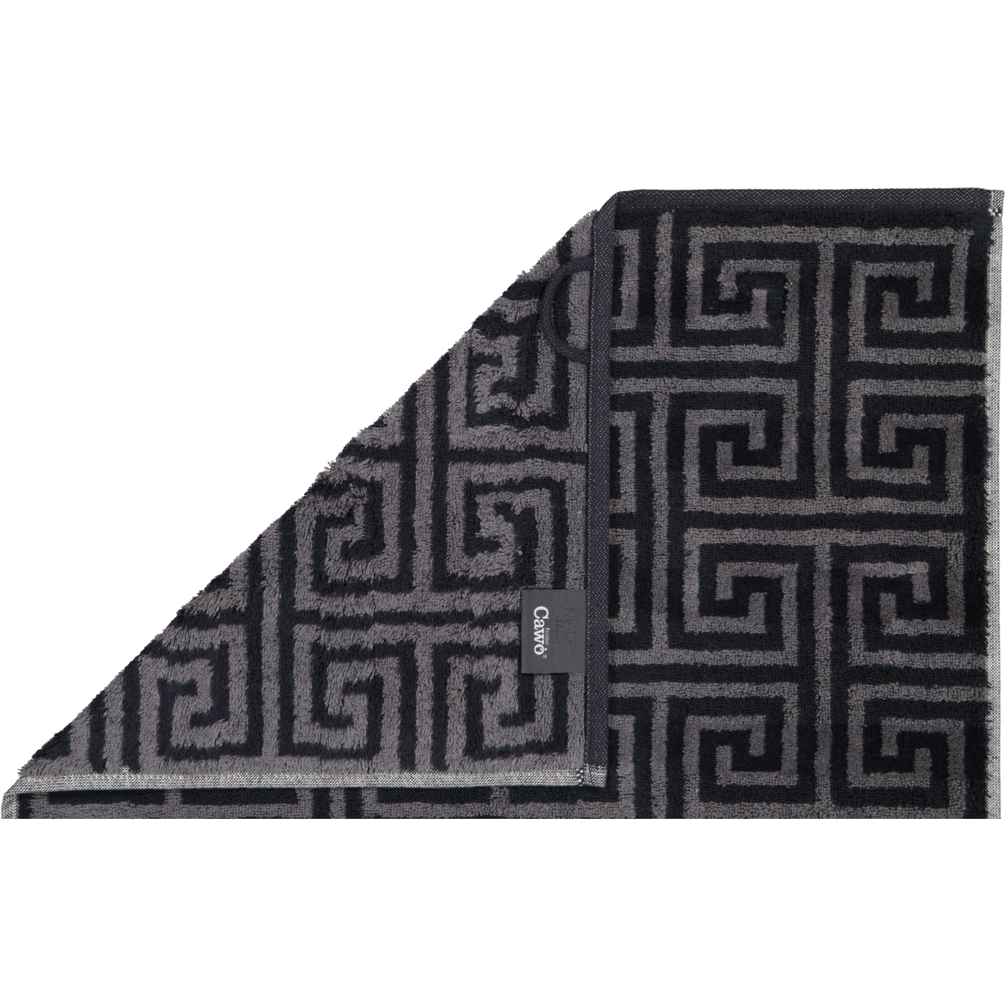 Cawö Handtücher Noblesse Elegance Allover 1088 anthrazit - 97 - Waschhandschuh 16x22 cm