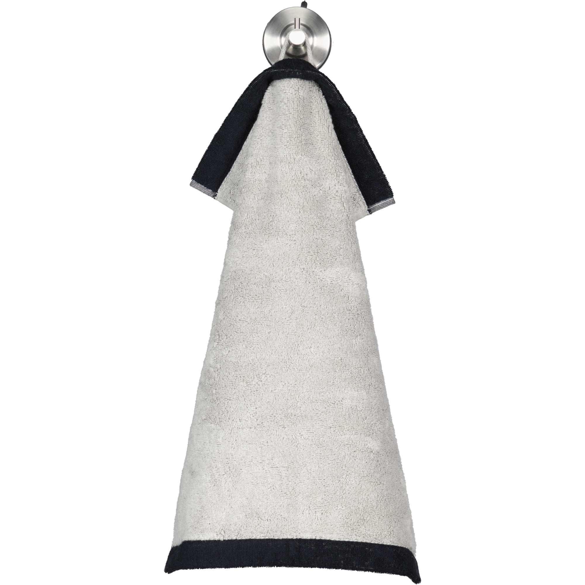 Cawö Handtücher Lifestyle Splash 7071 platin/schwarz - 79 - Gästetuch 30x50 cm